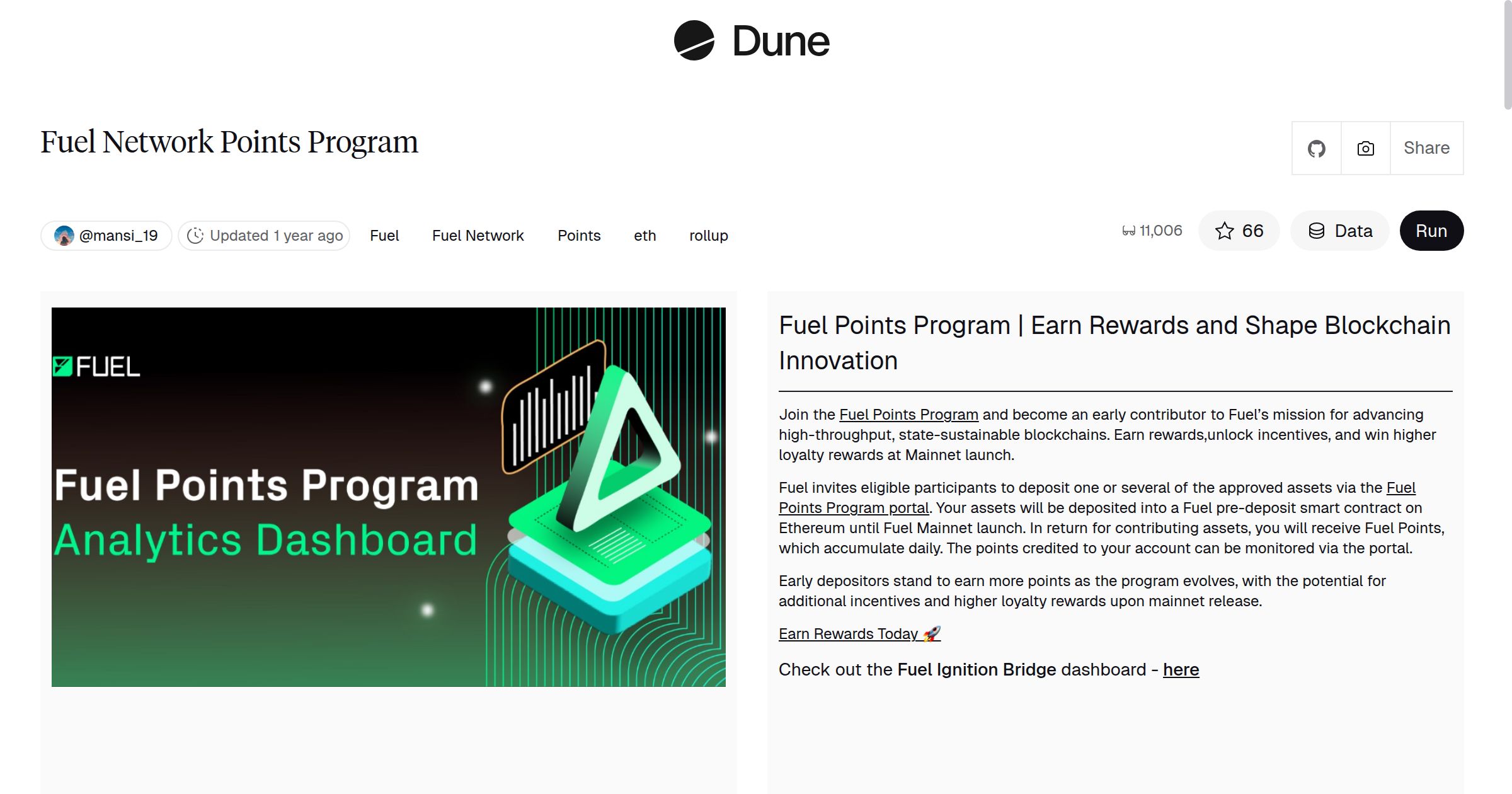 Fuel Network Points Program | Dune