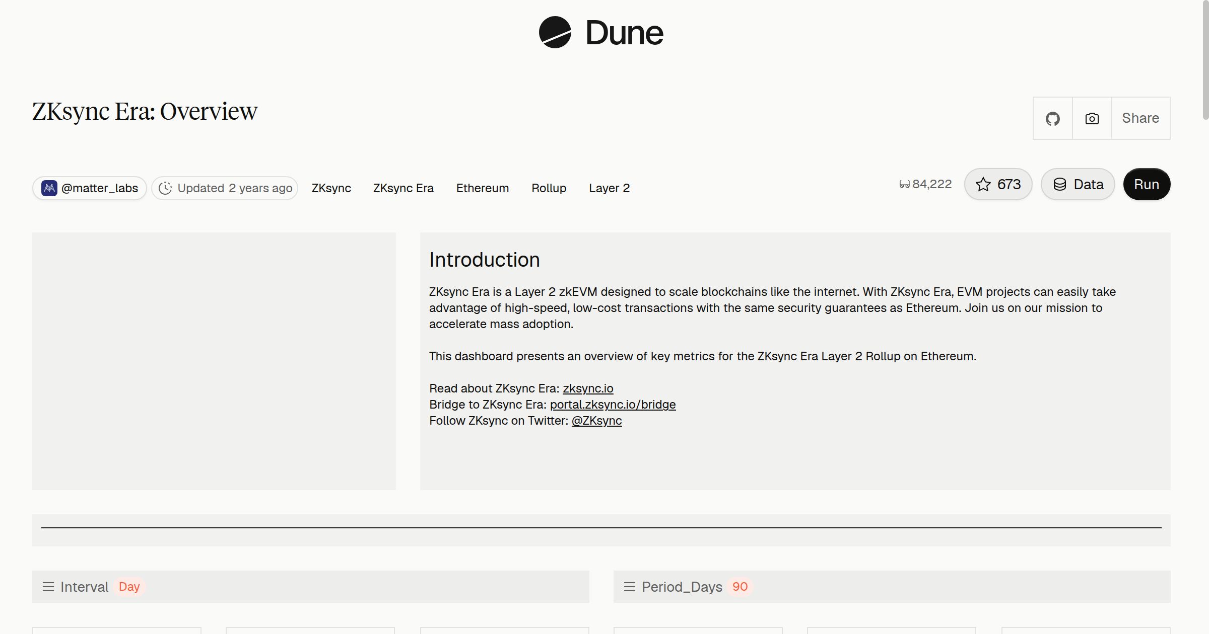 ZKsync Era: Overview | Dune