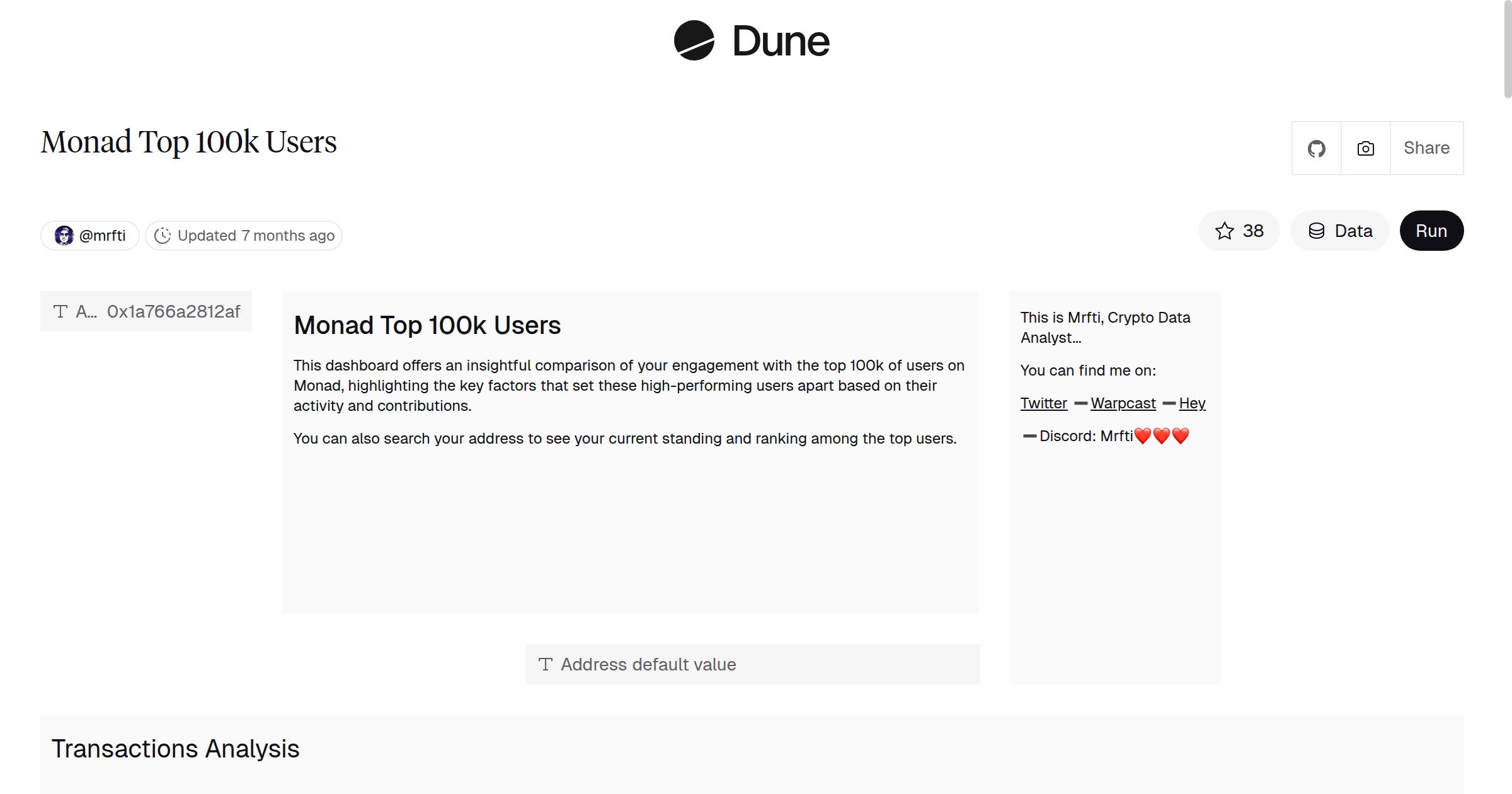 Monad Top 100k Users | Dune