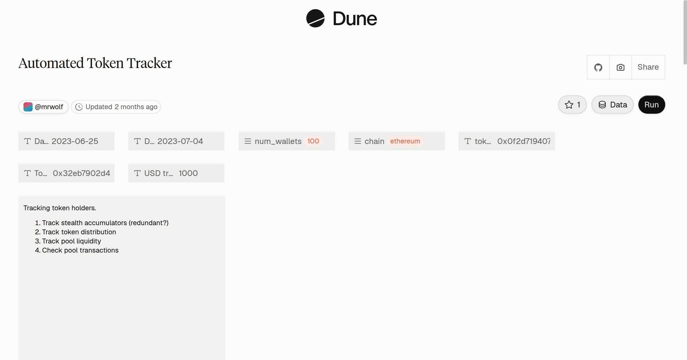 Automated Token Tracker