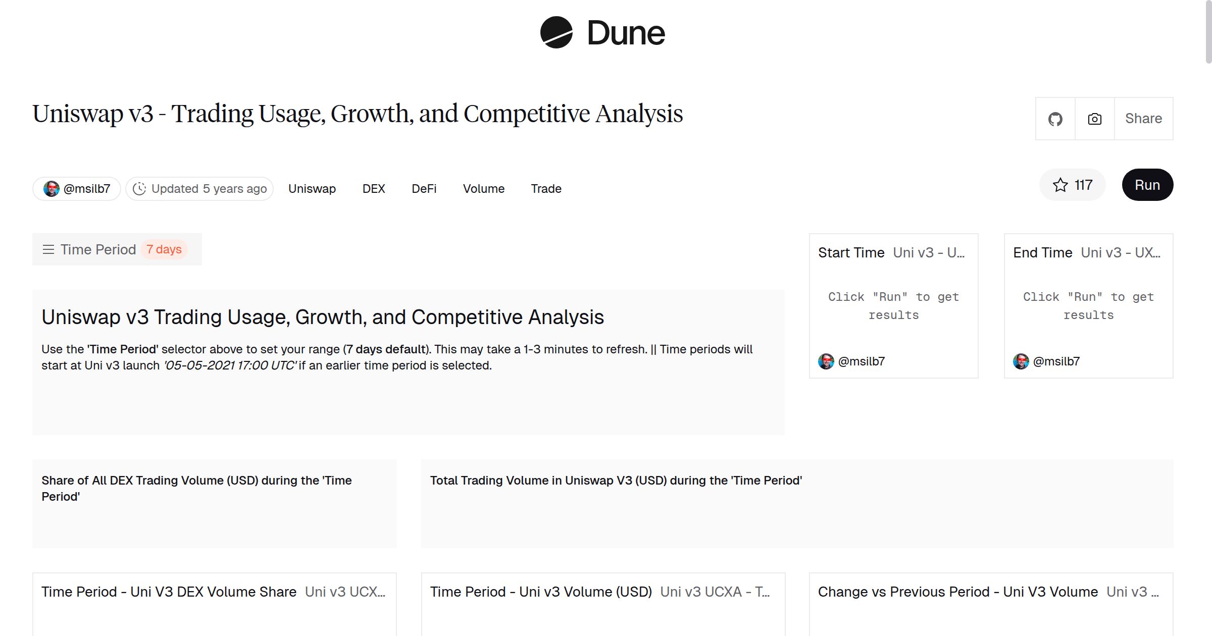 Uniswap v3 - Trading Usage, Growth, and Competitive Analysis