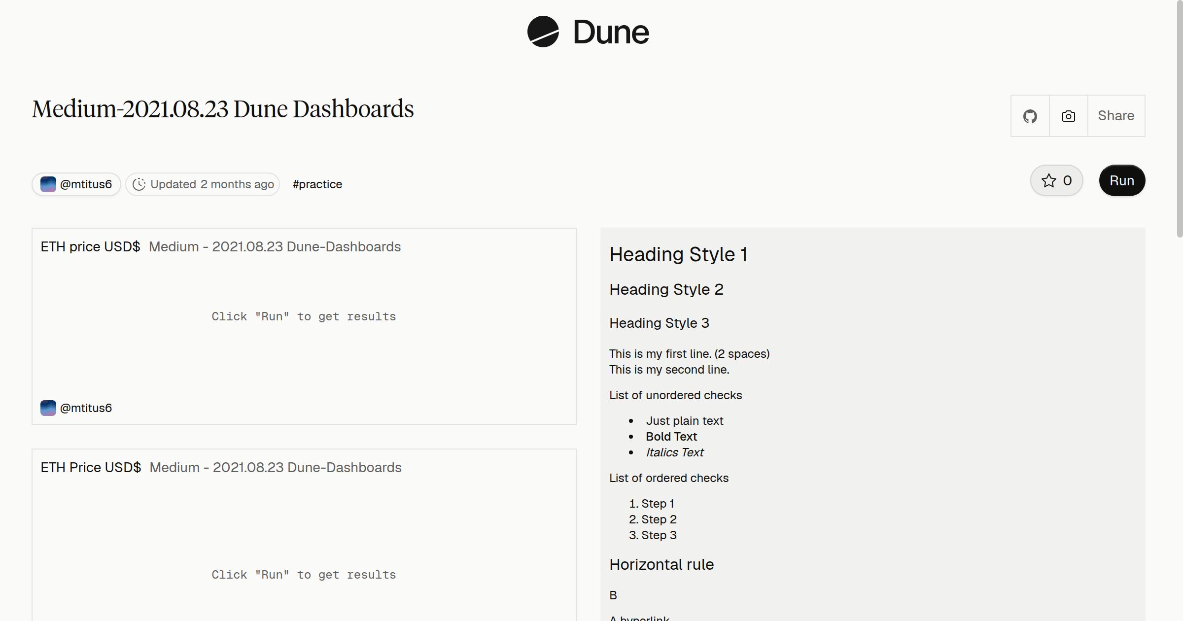 Medium-2021.08.23 Dune Dashboards