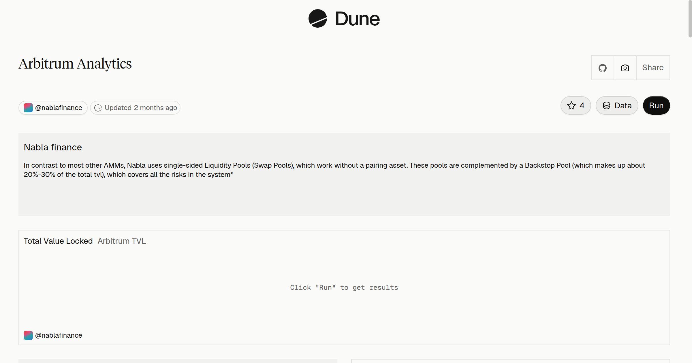 Arbitrum Analytics | Dune