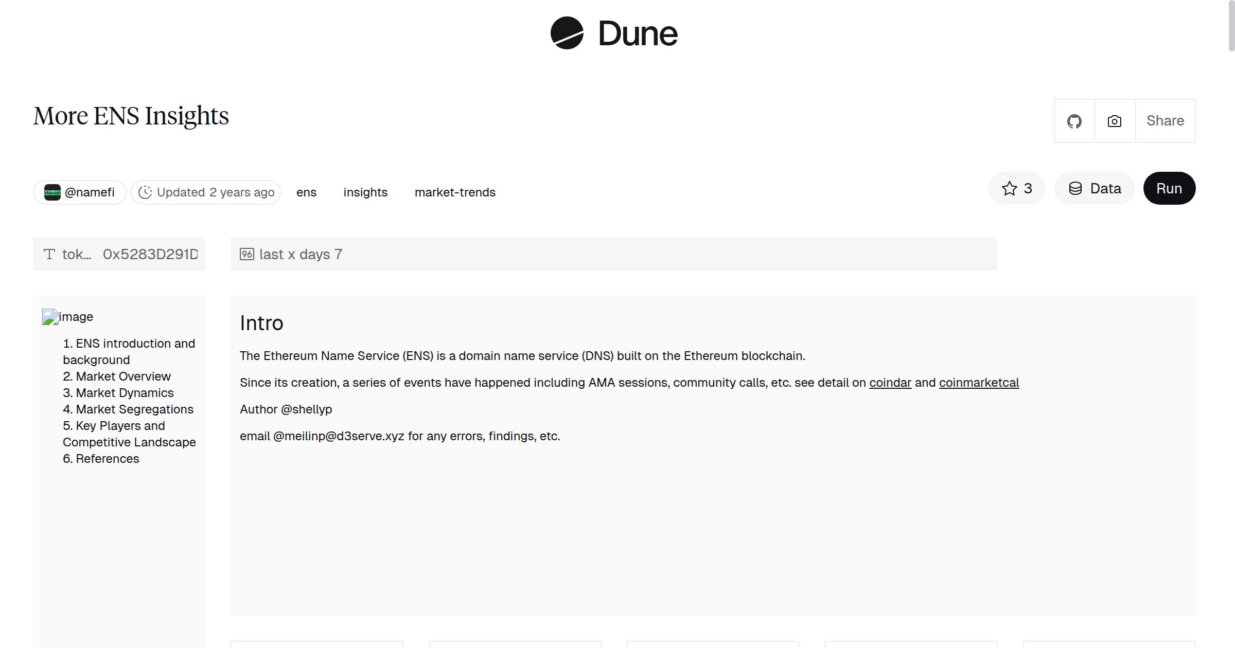 More ENS Insights | Dune