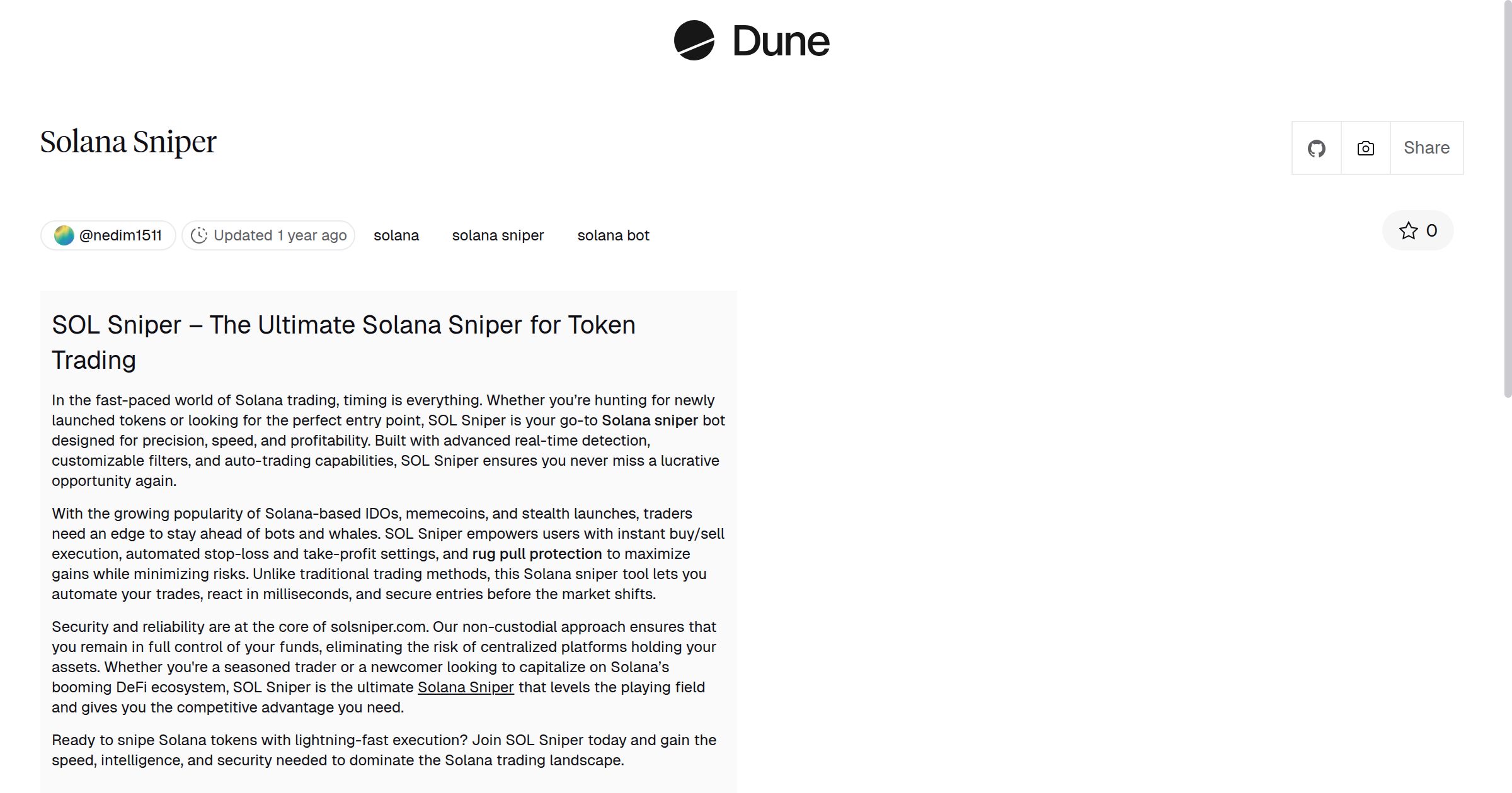 Solana Sniper