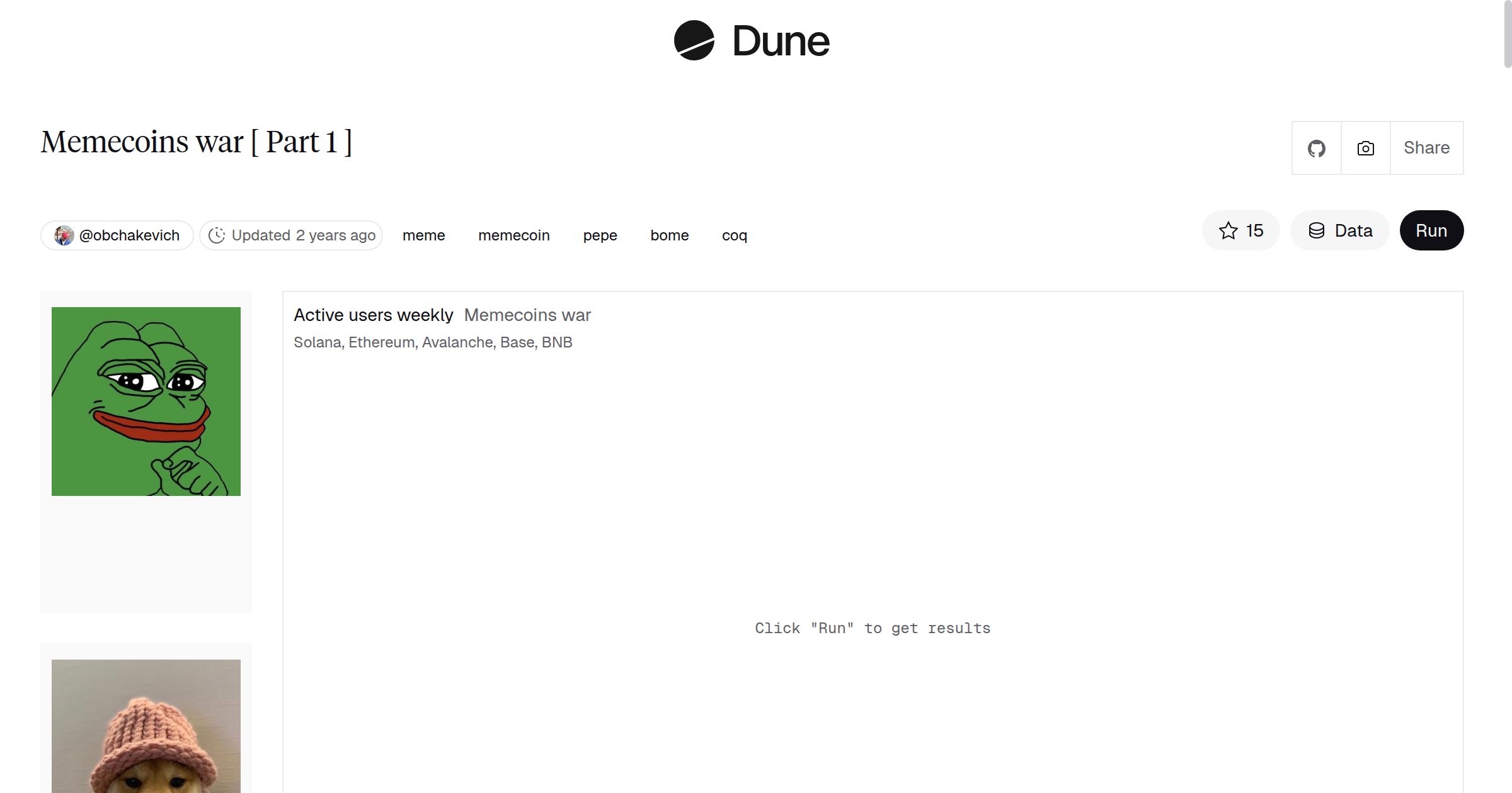 Memecoins war [ Part 1 ] | Dune