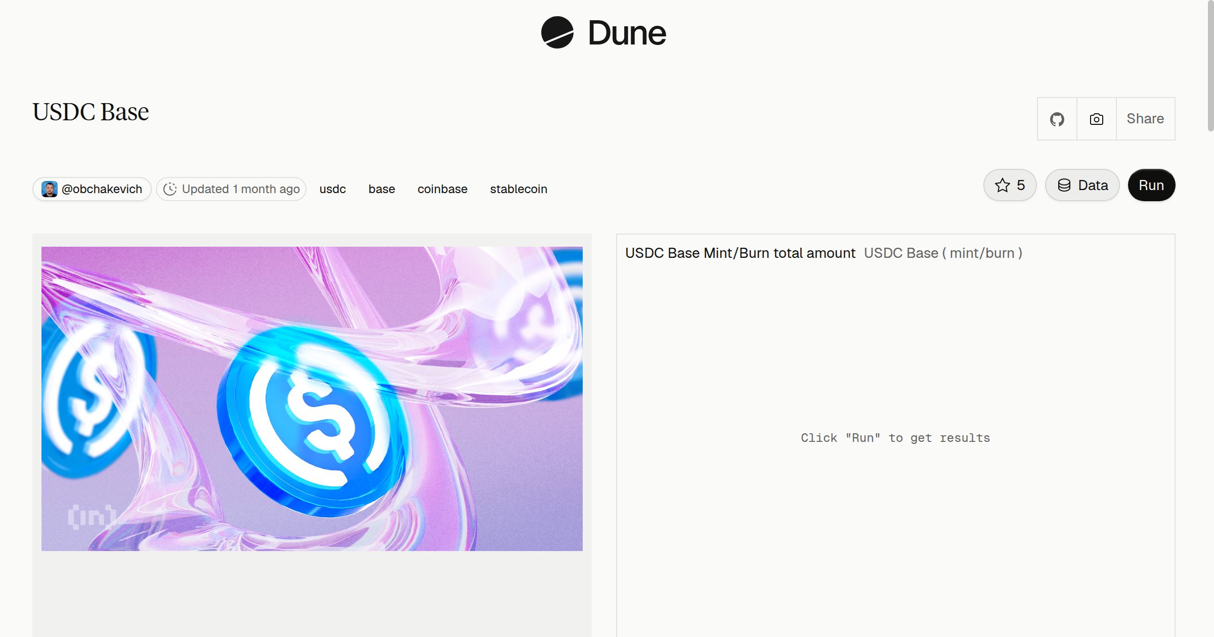 USDC Base | Dune