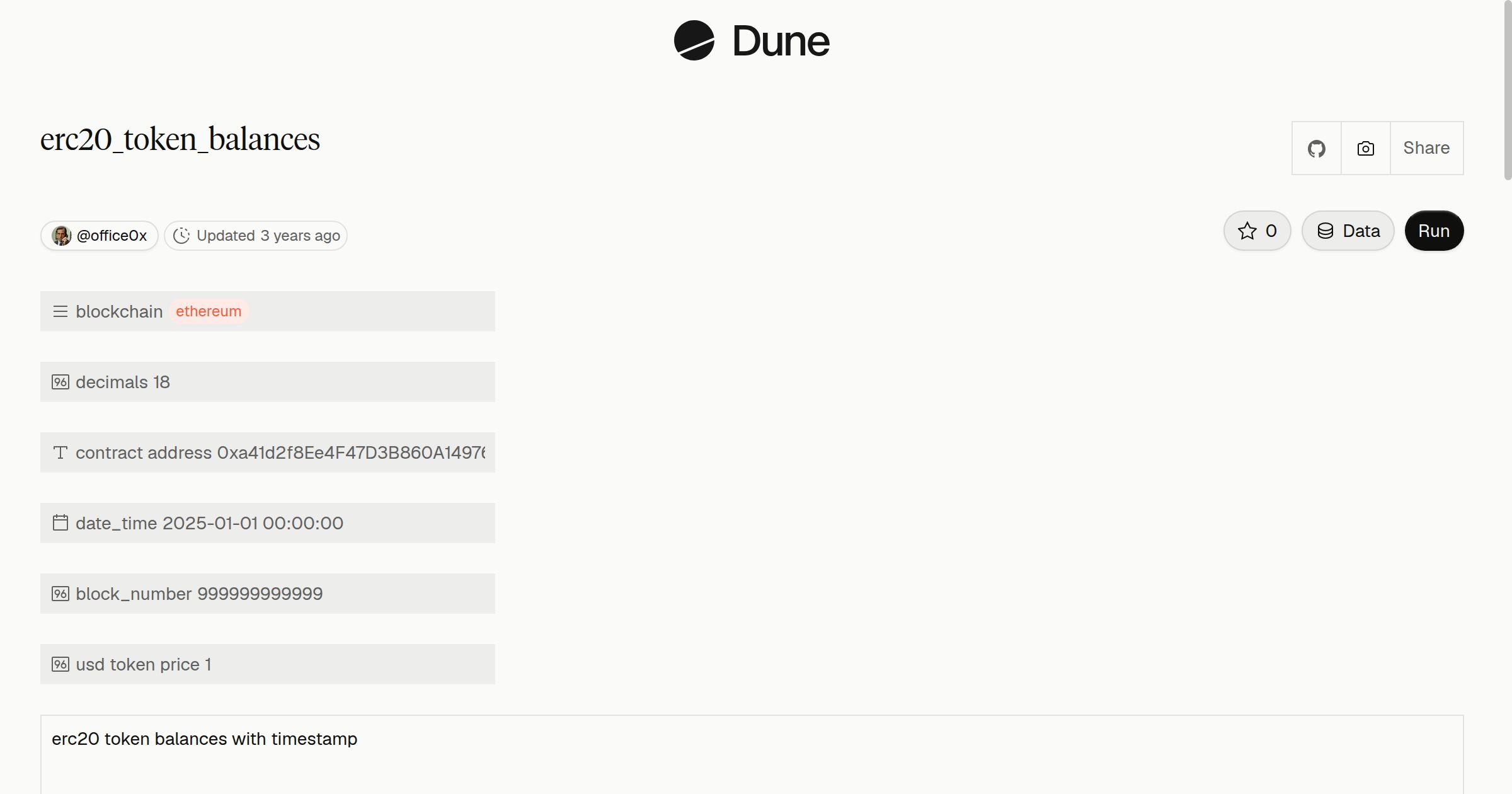 erc20_token_balances | Dune