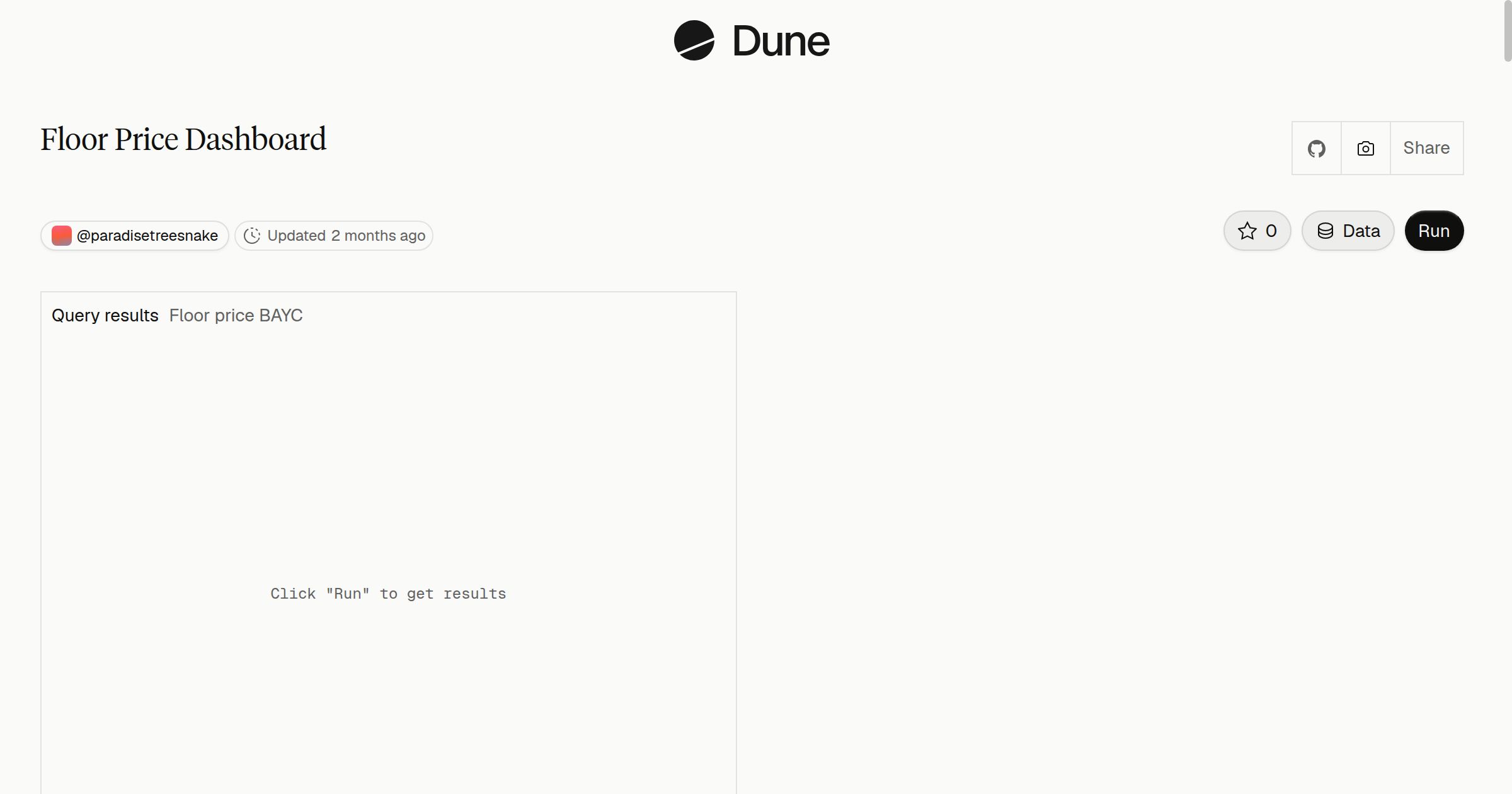 Floor Price Dashboard | Dune