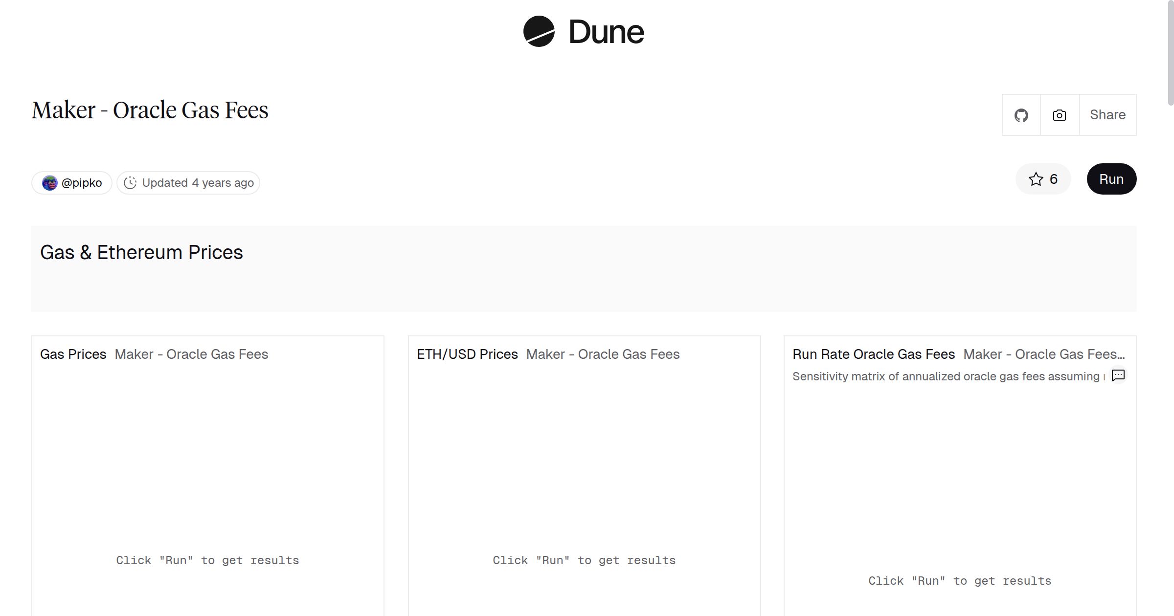 Maker - Oracle Gas Fees