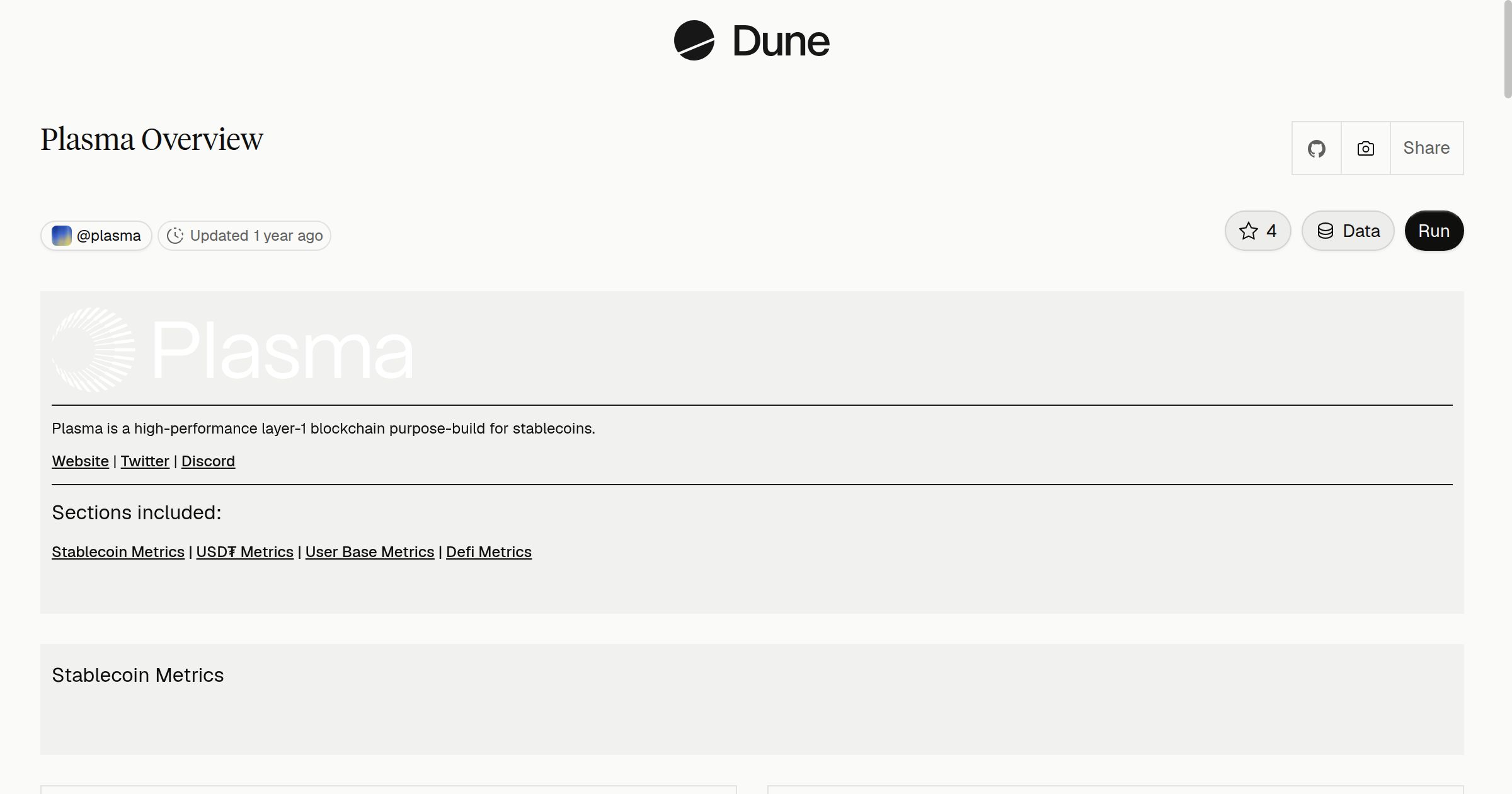Plasma Overview | Dune