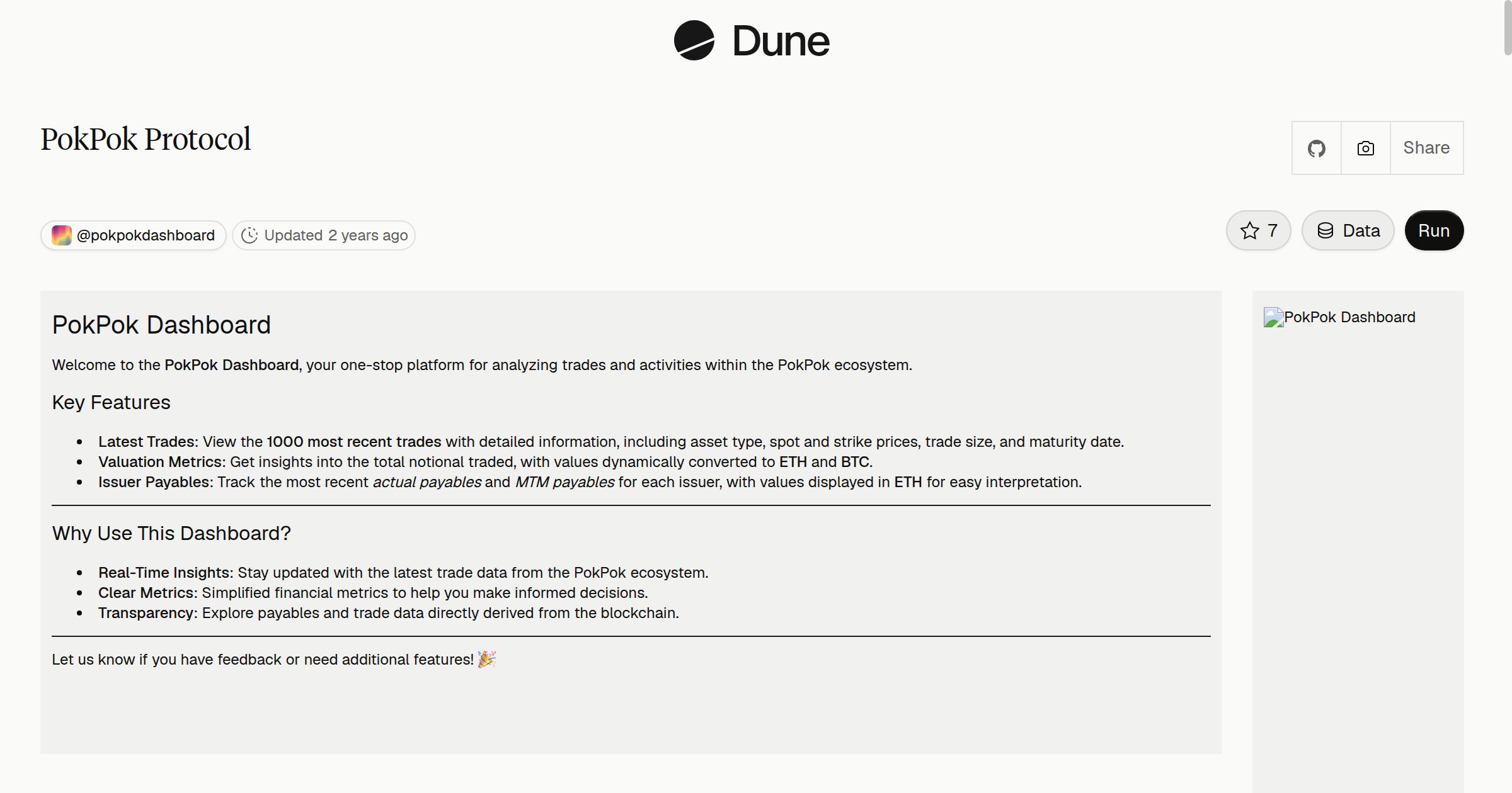 PokPok Protocol | Dune