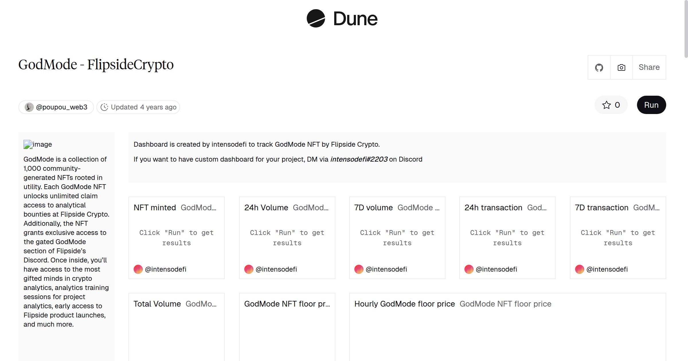 GodMode - FlipsideCrypto | Dune