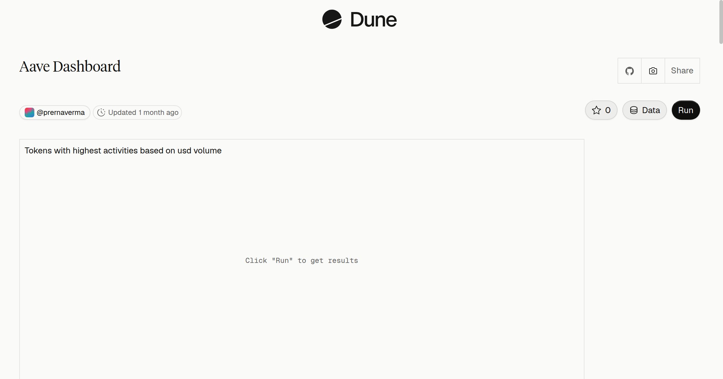 Aave Dashboard | Dune