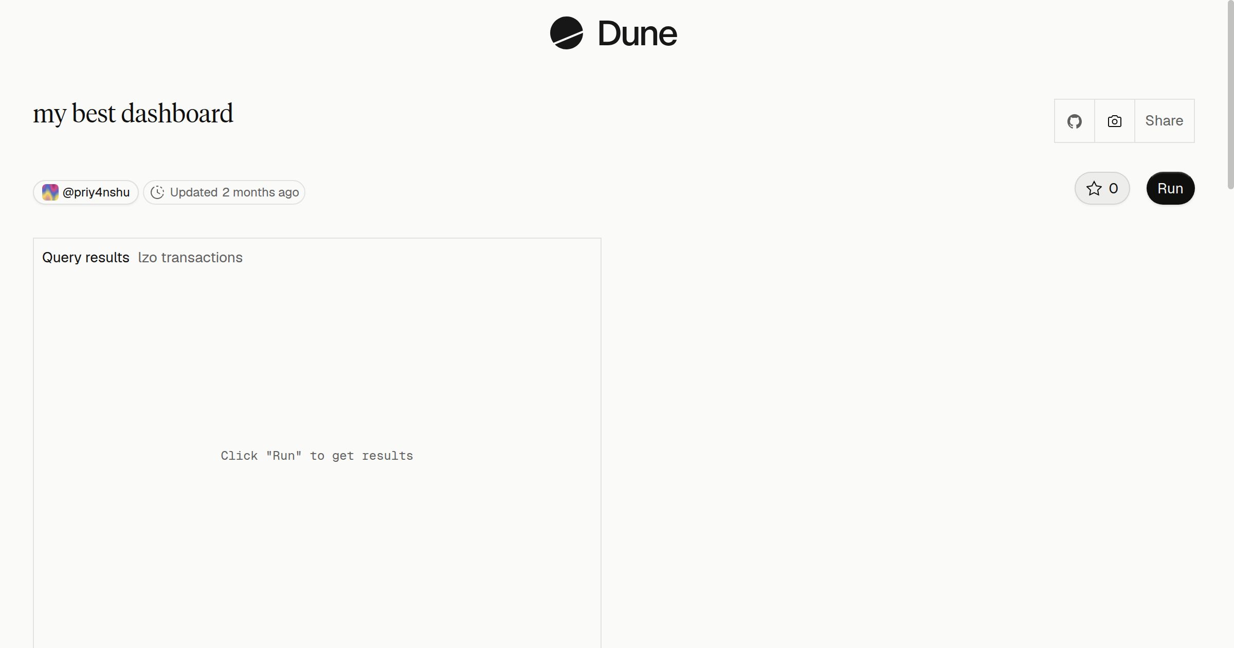 my best dashboard | Dune
