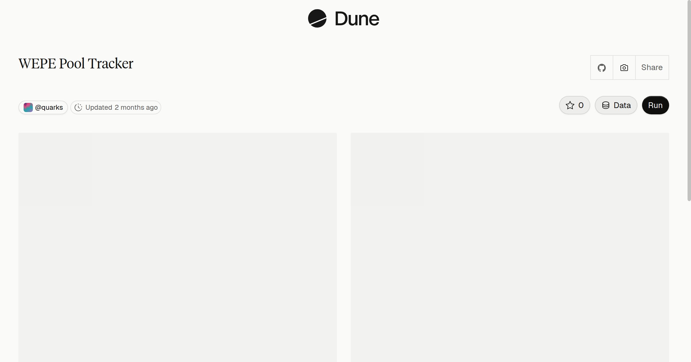 WEPE Pool Tracker | Dune