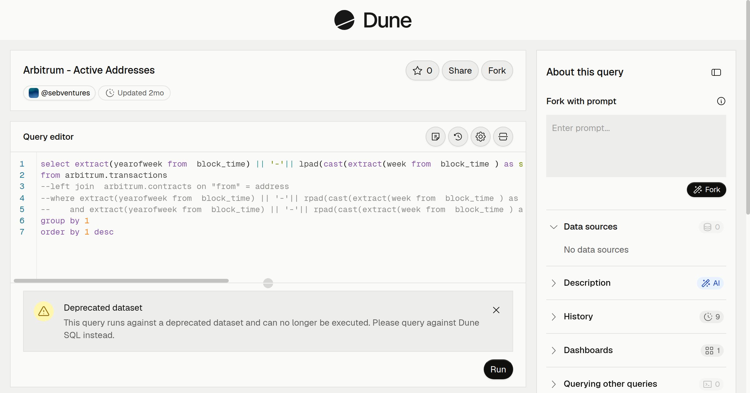 Arbitrum - Active Addresses | Dune