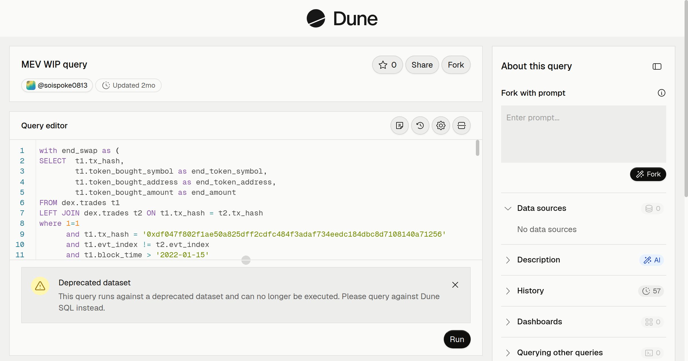 MEV WIP query | Dune