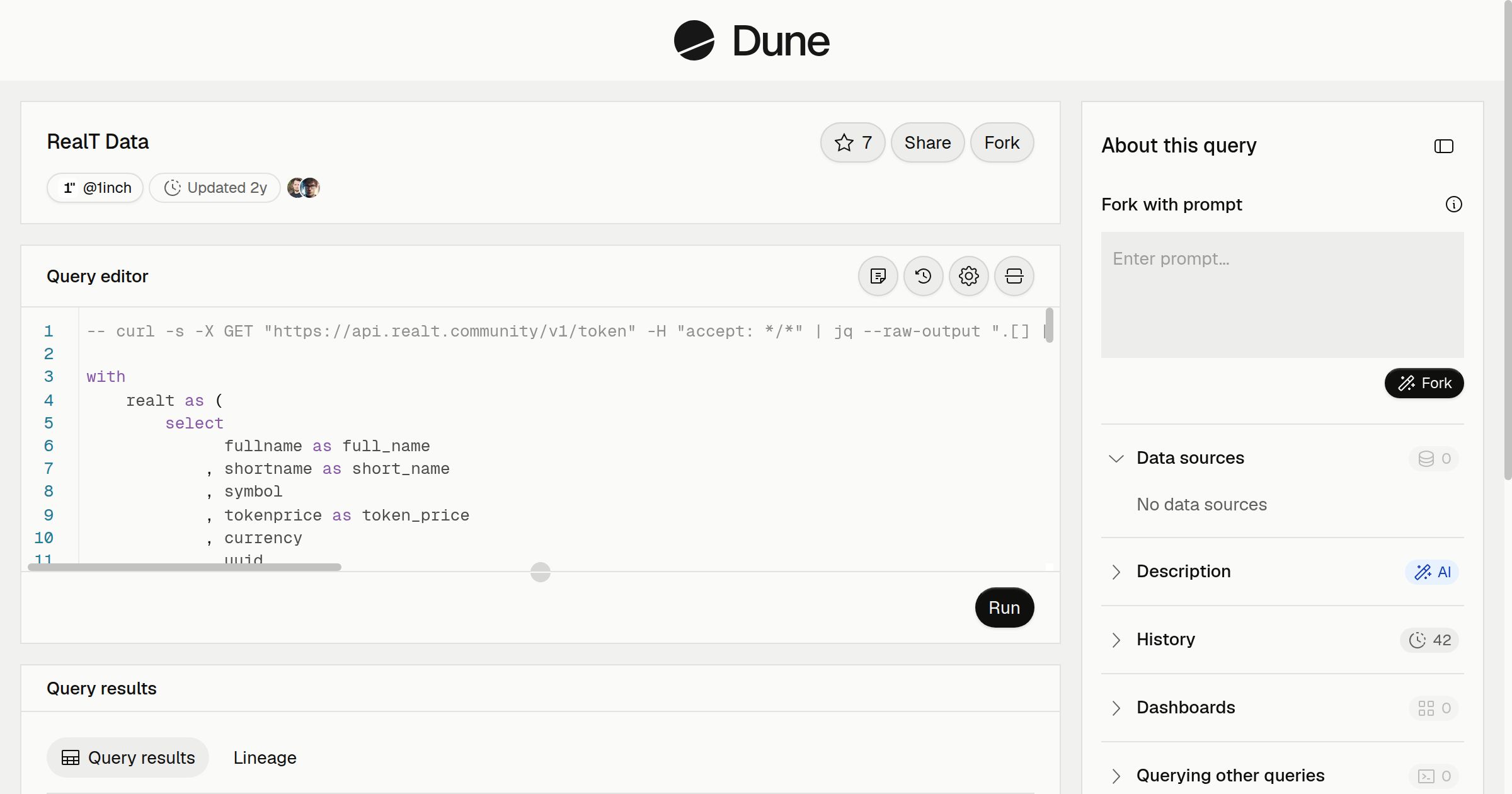 RealT Data | Dune