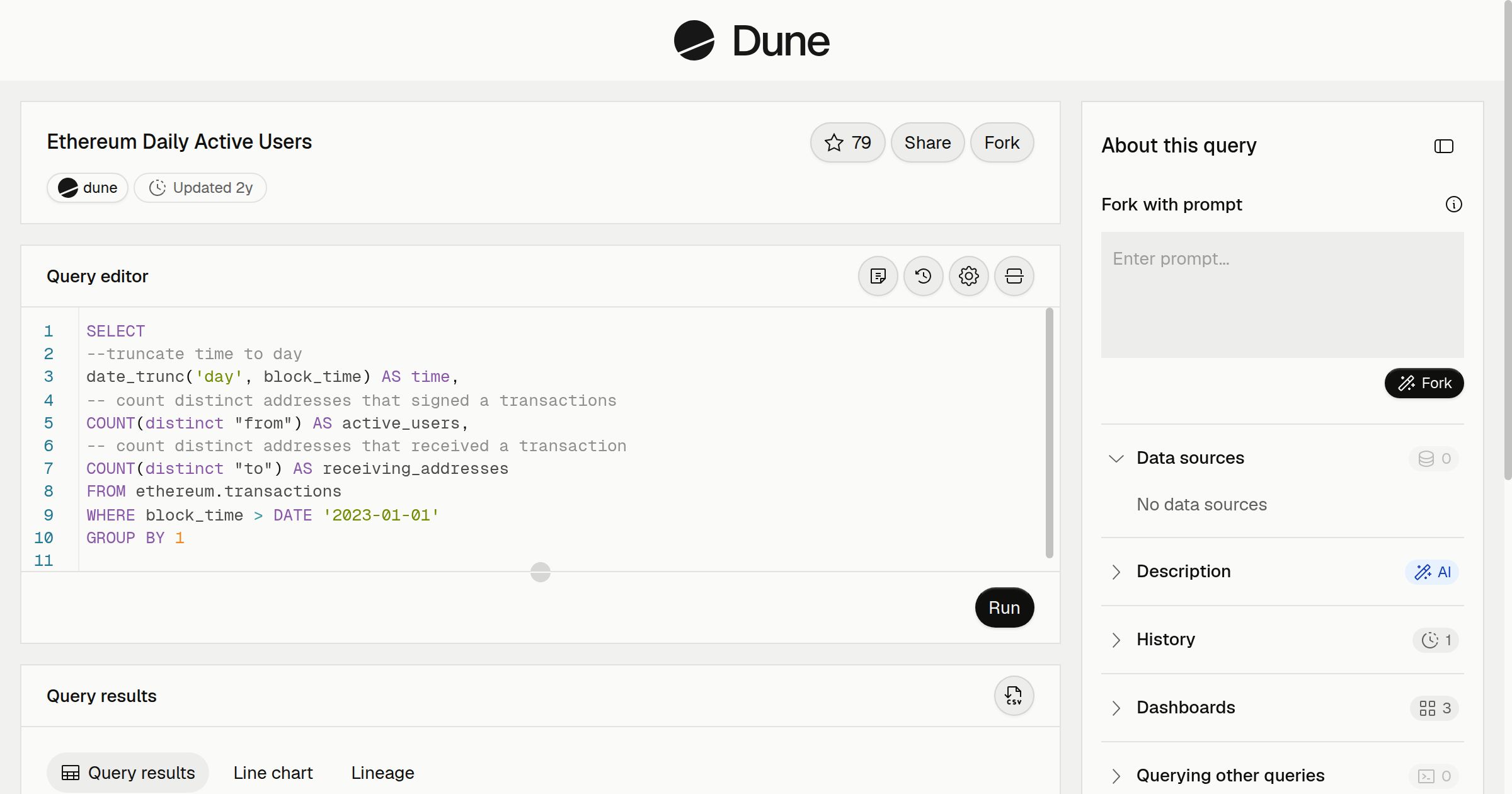 Ethereum Daily Active Users | Dune