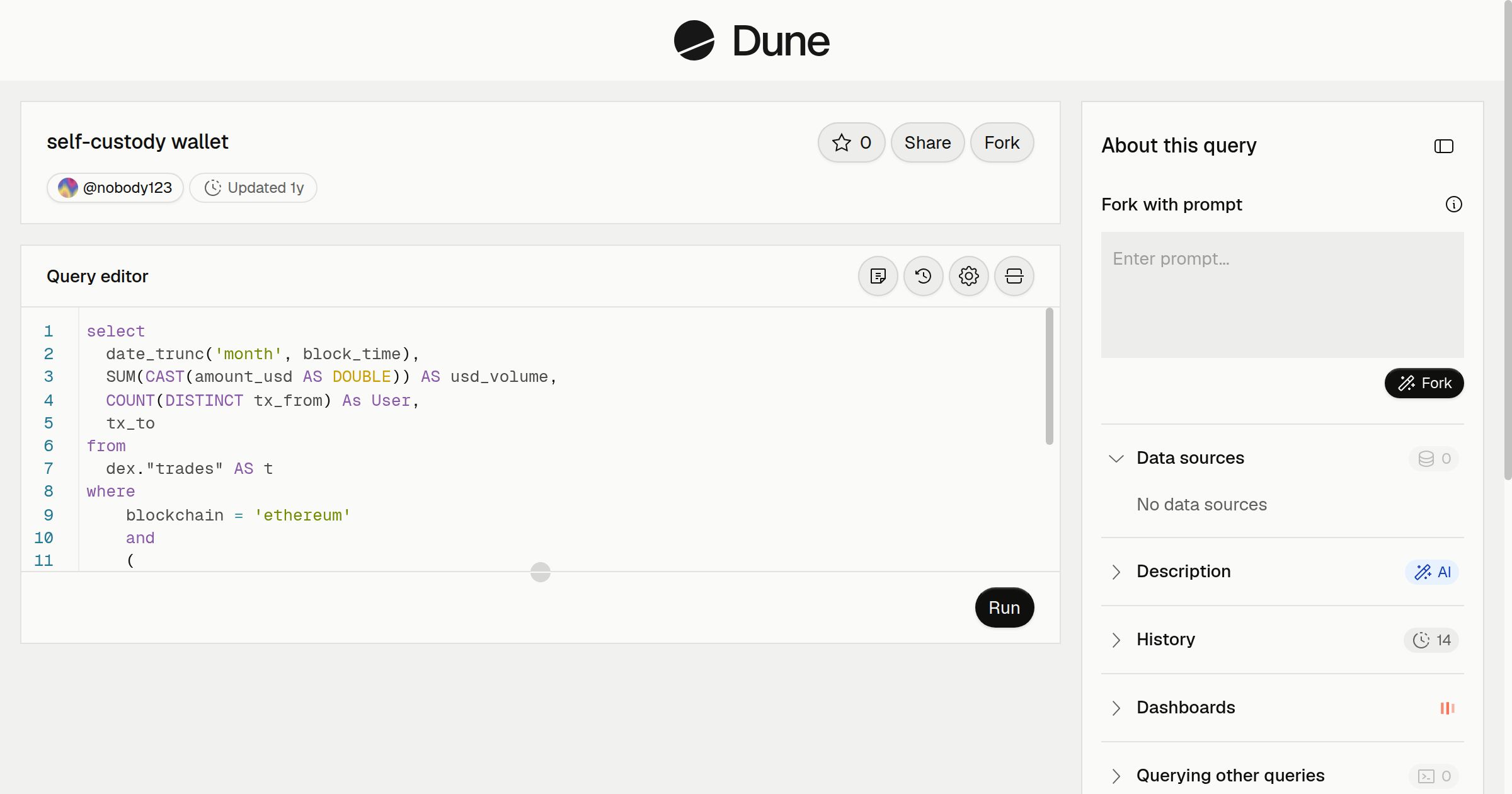 self-custody wallet | Dune
