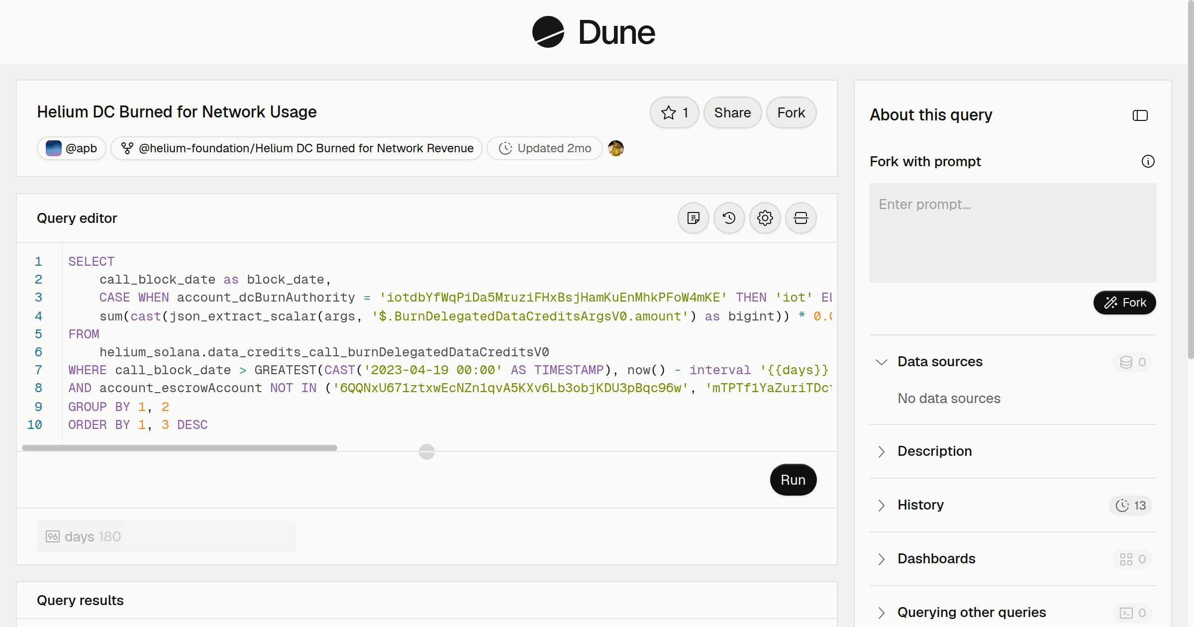 Helium DC Burned for Network Usage | Dune