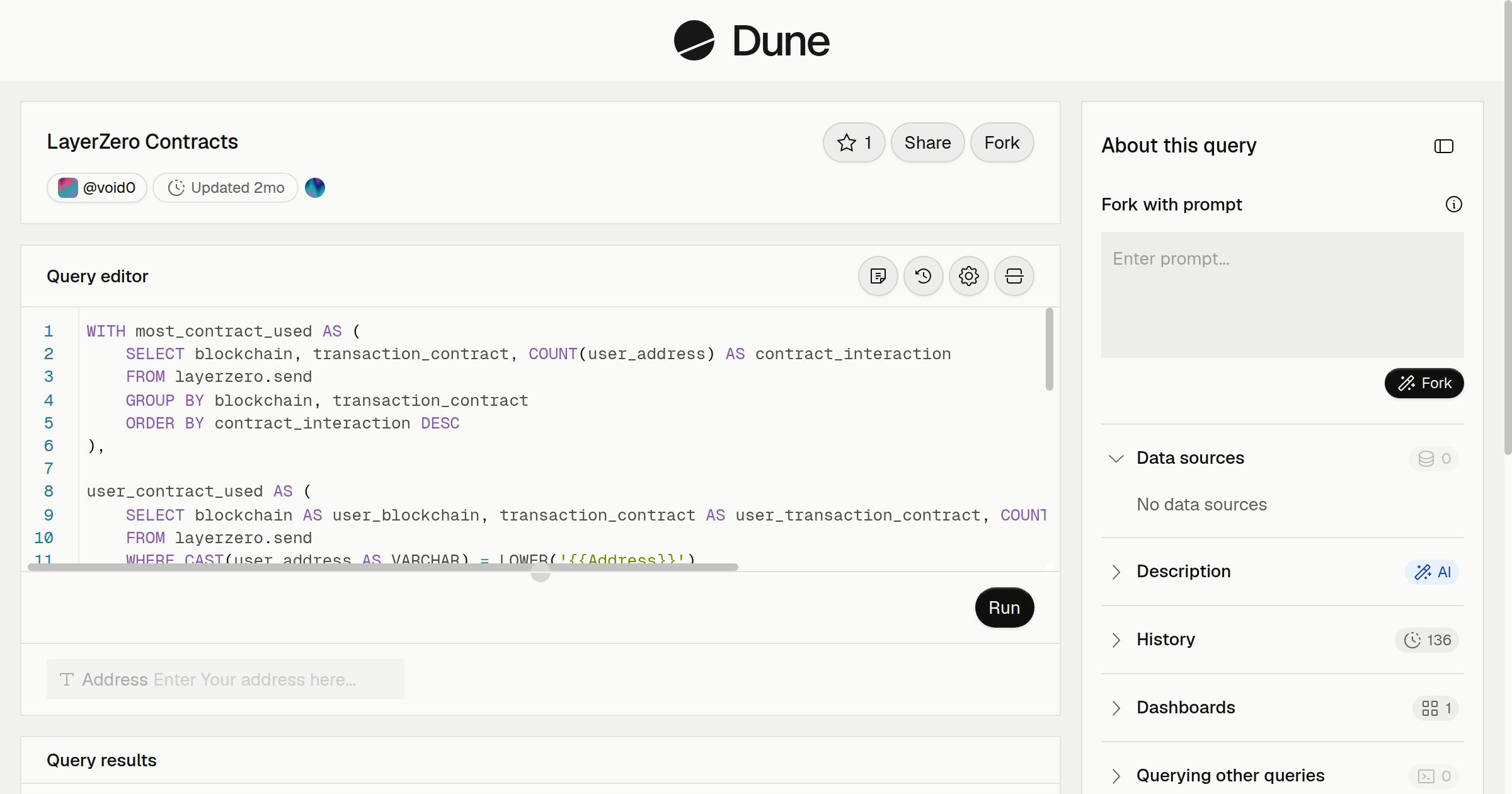 LayerZero Contracts | Dune