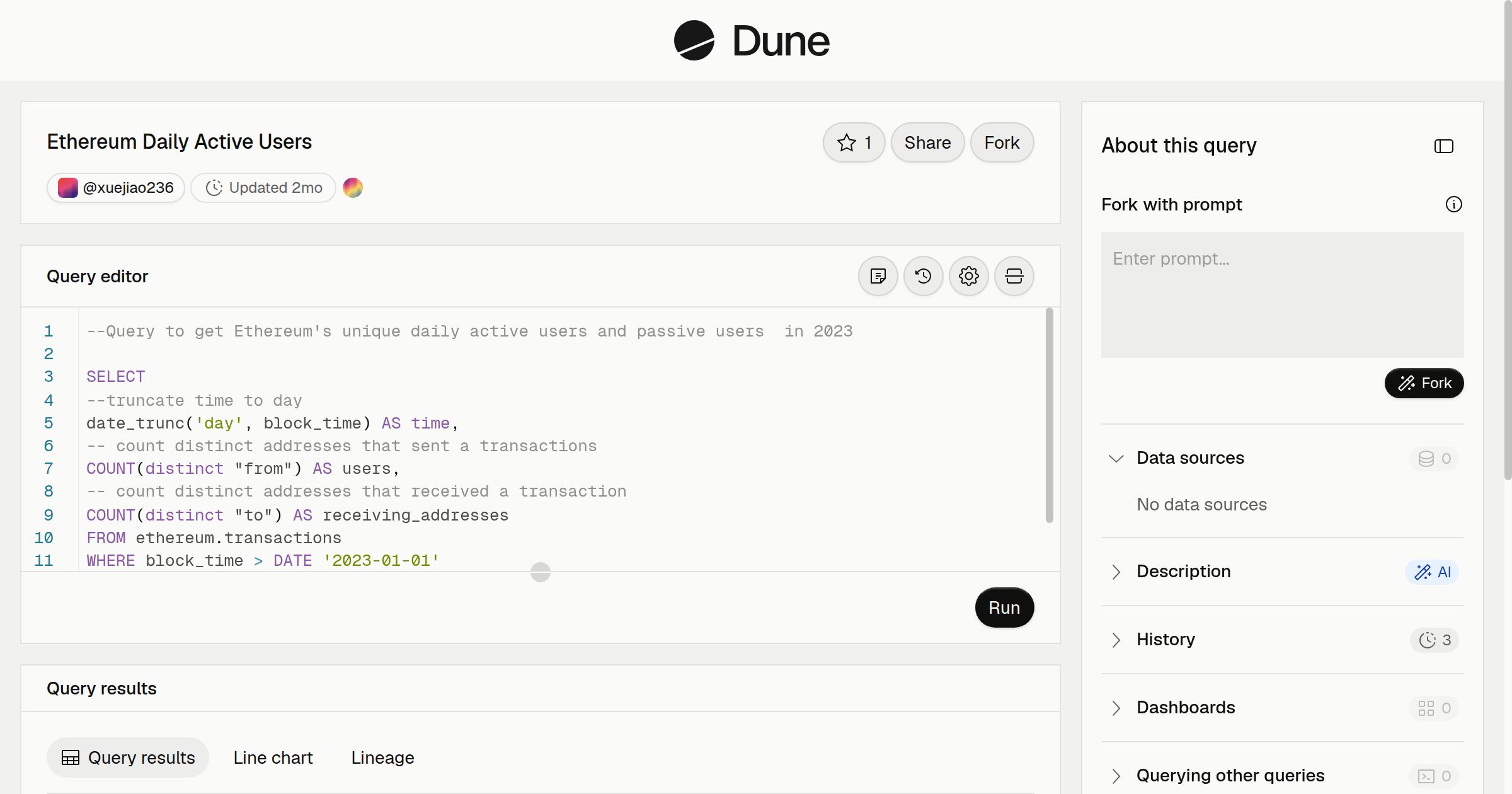 Ethereum Daily Active Users | Dune