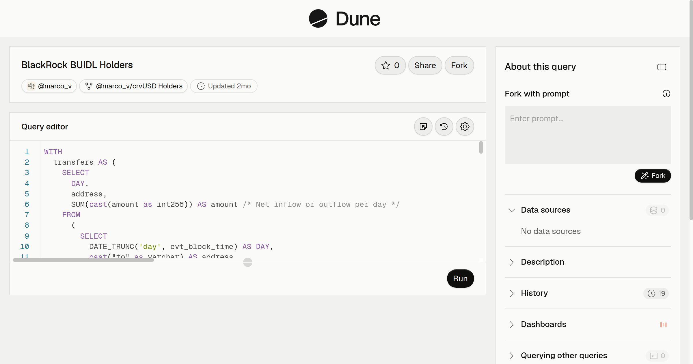 BlackRock BUIDL Holders | Dune