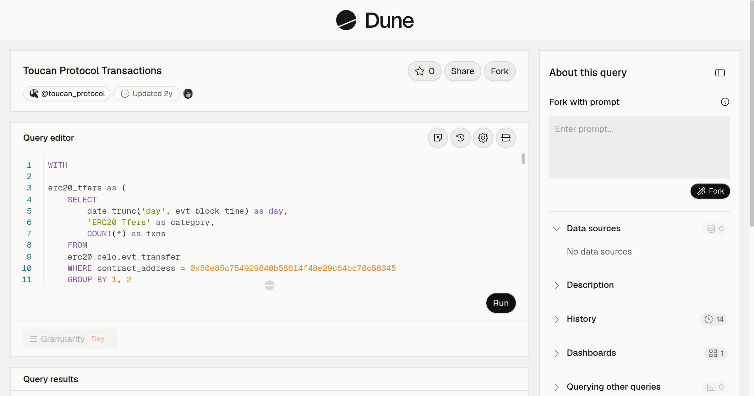 Toucan Protocol Transactions | Dune