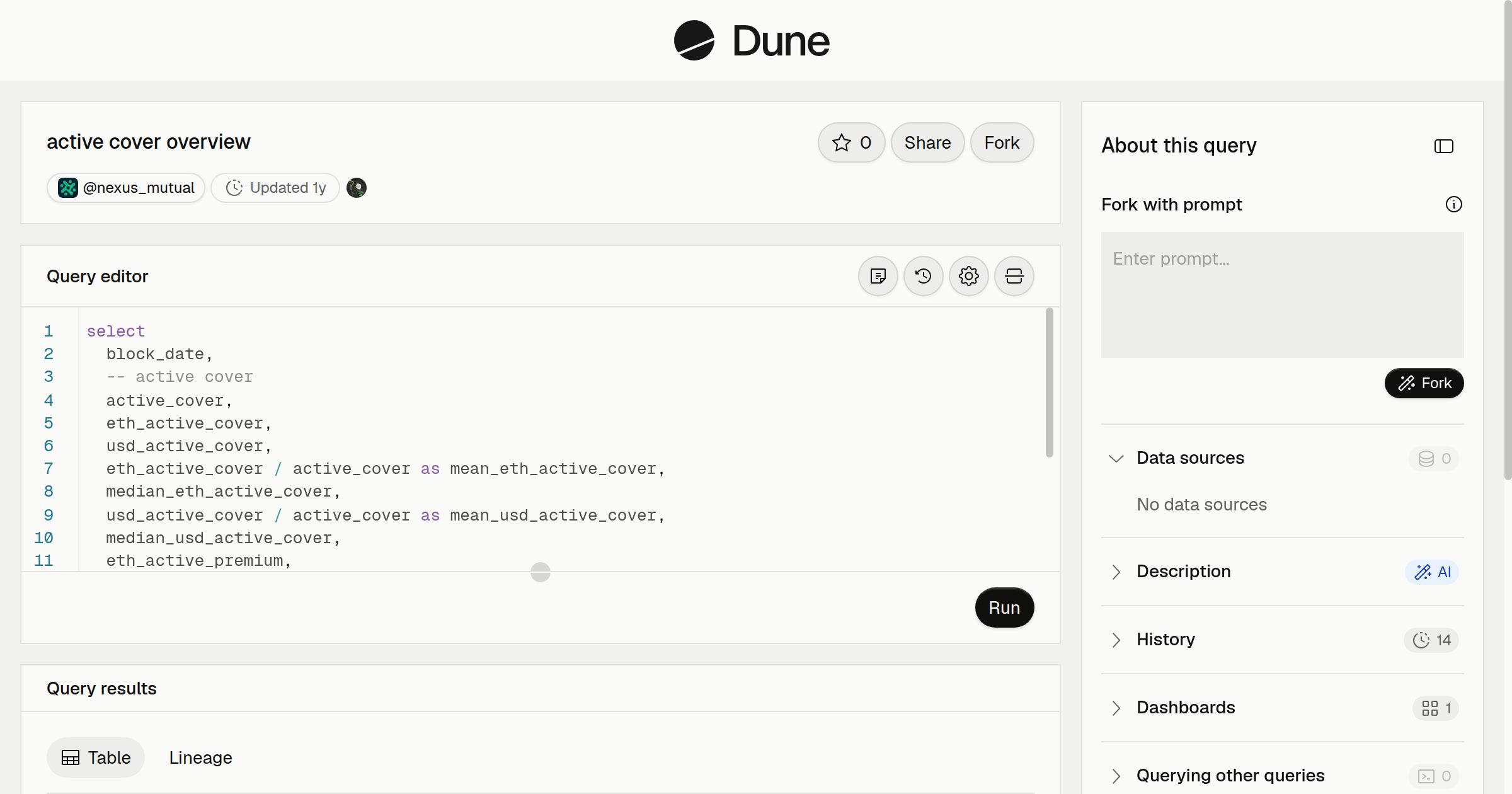 active cover overview | Dune