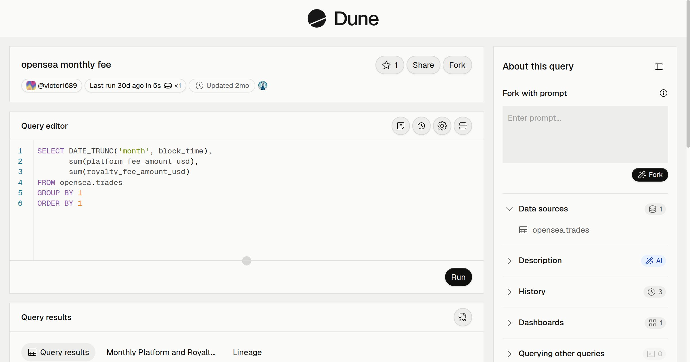 opensea monthly fee | Dune