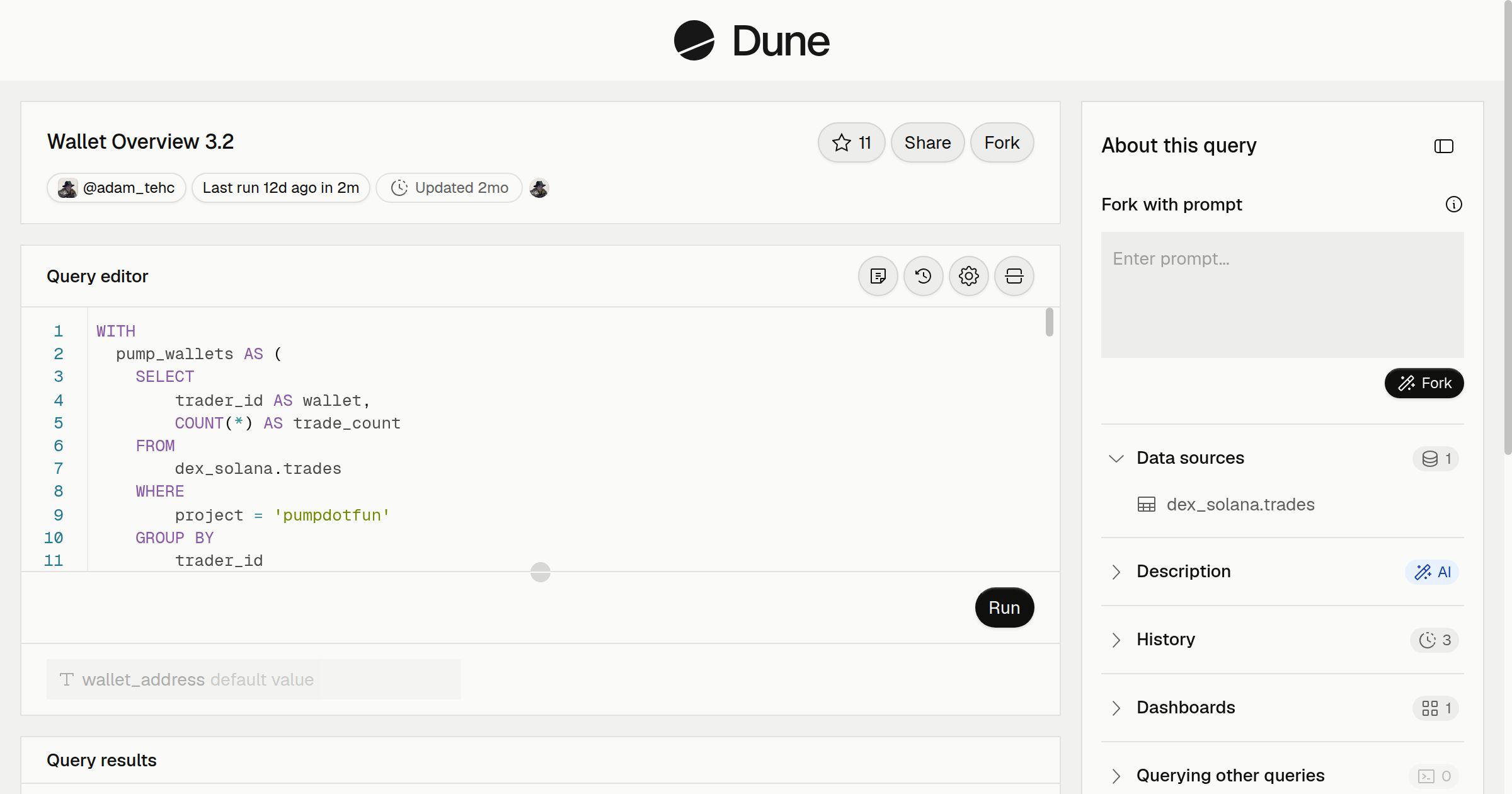 Wallet Overview 3.2 | Dune