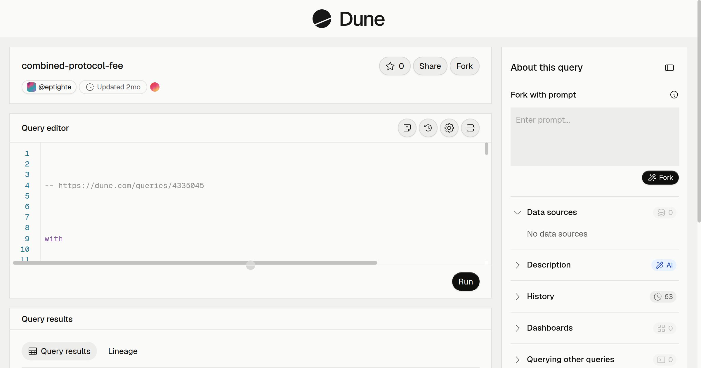 combined-protocol-fee | Dune