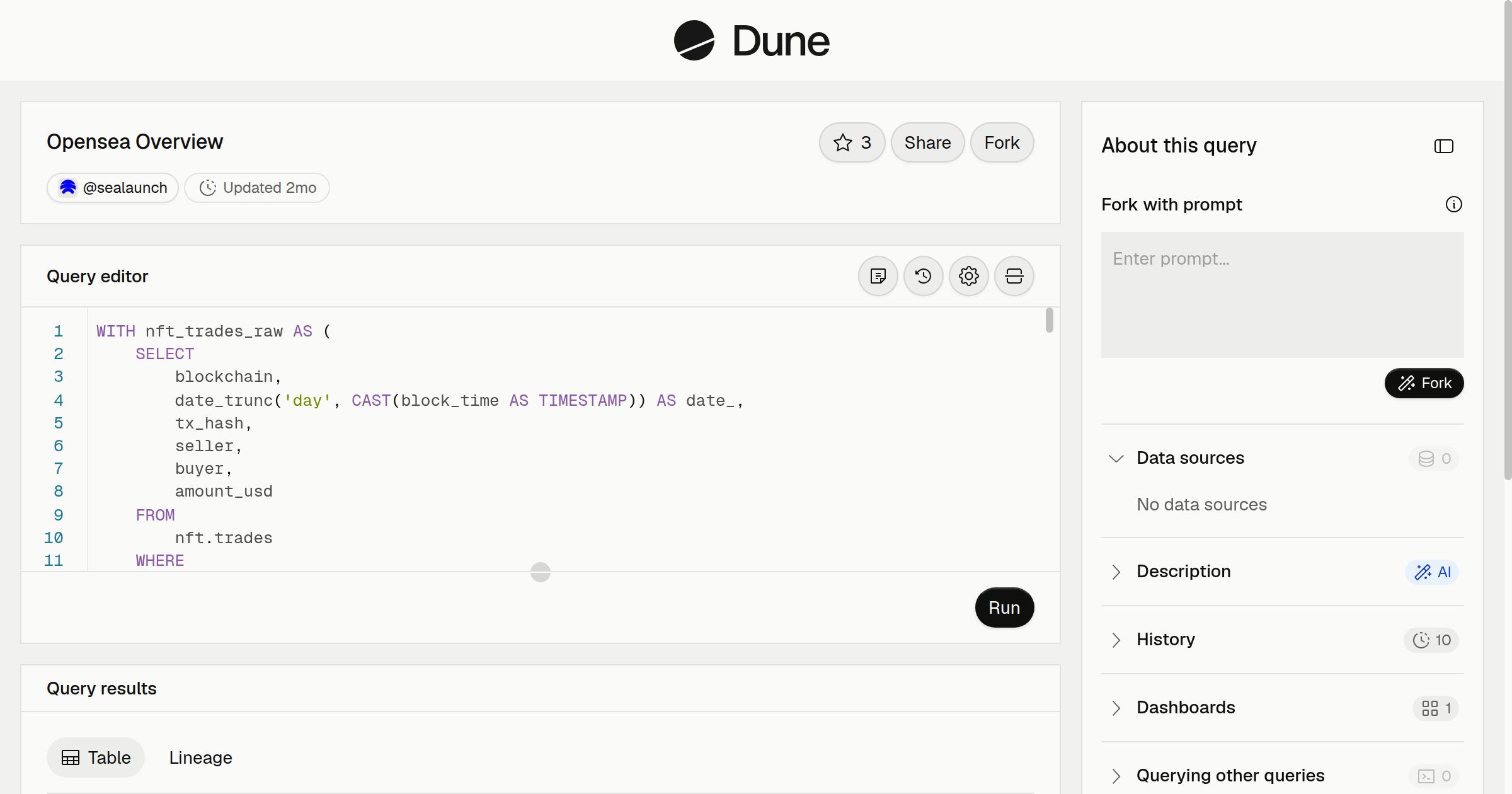 Opensea Overview | Dune