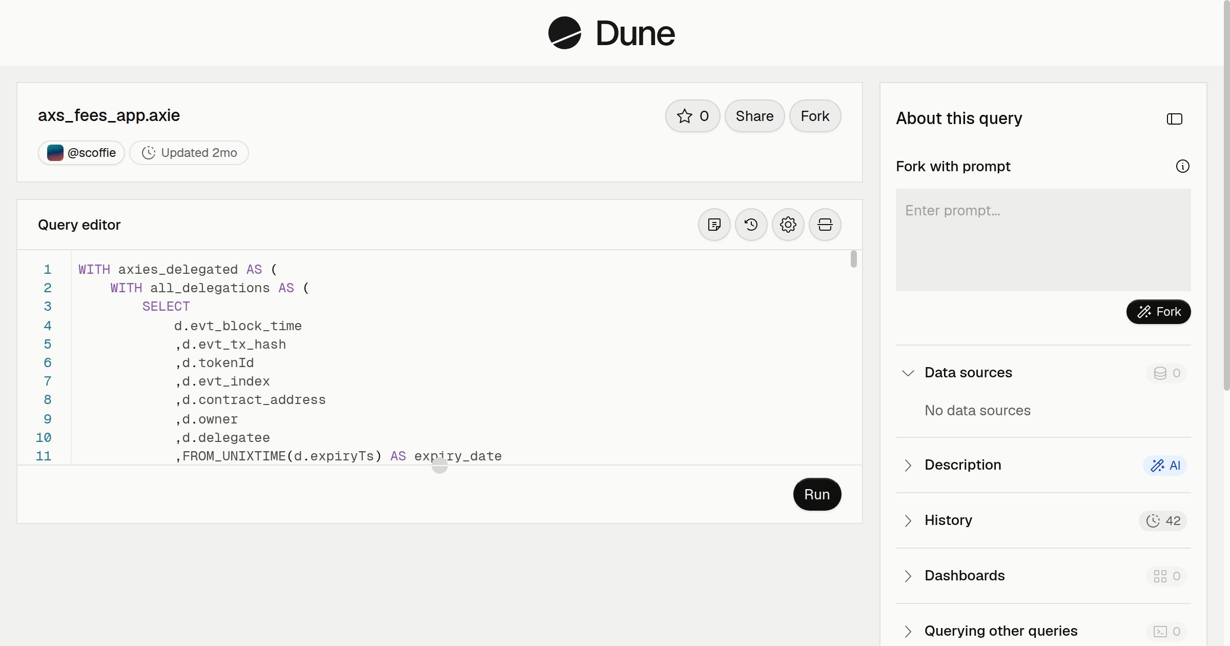 axs_fees_app.axie | Dune