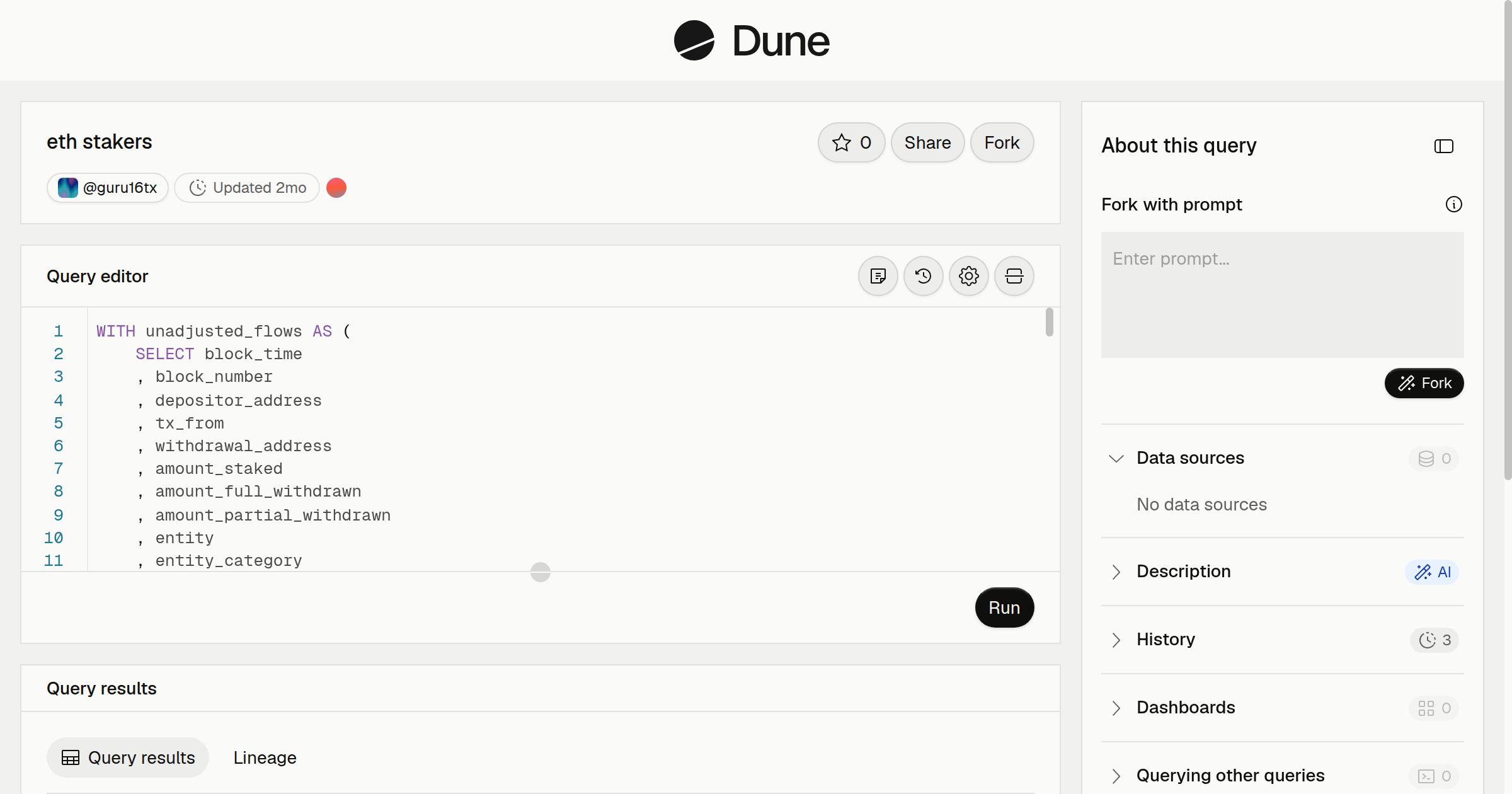 eth stakers | Dune