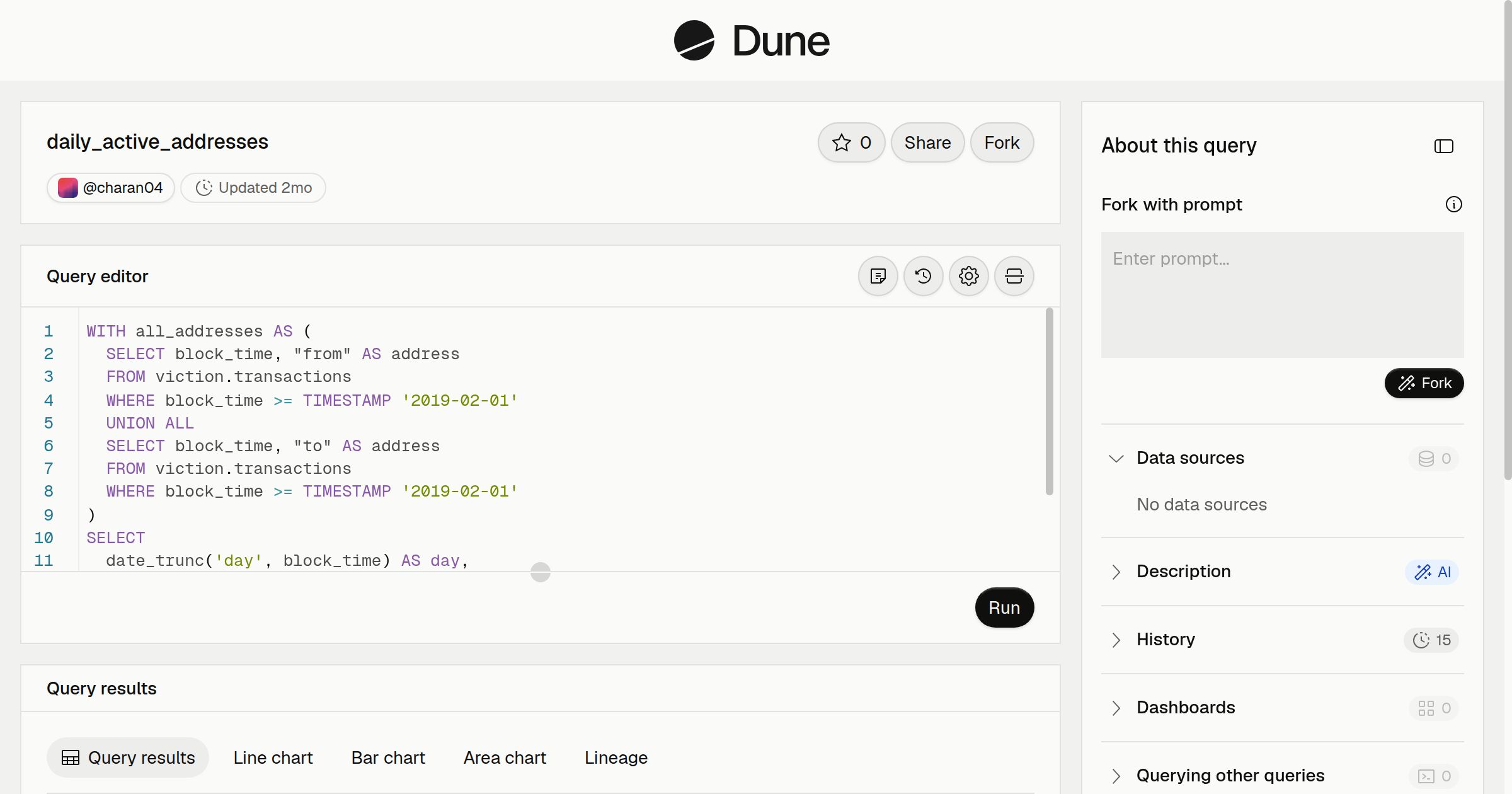 daily_active_addresses | Dune