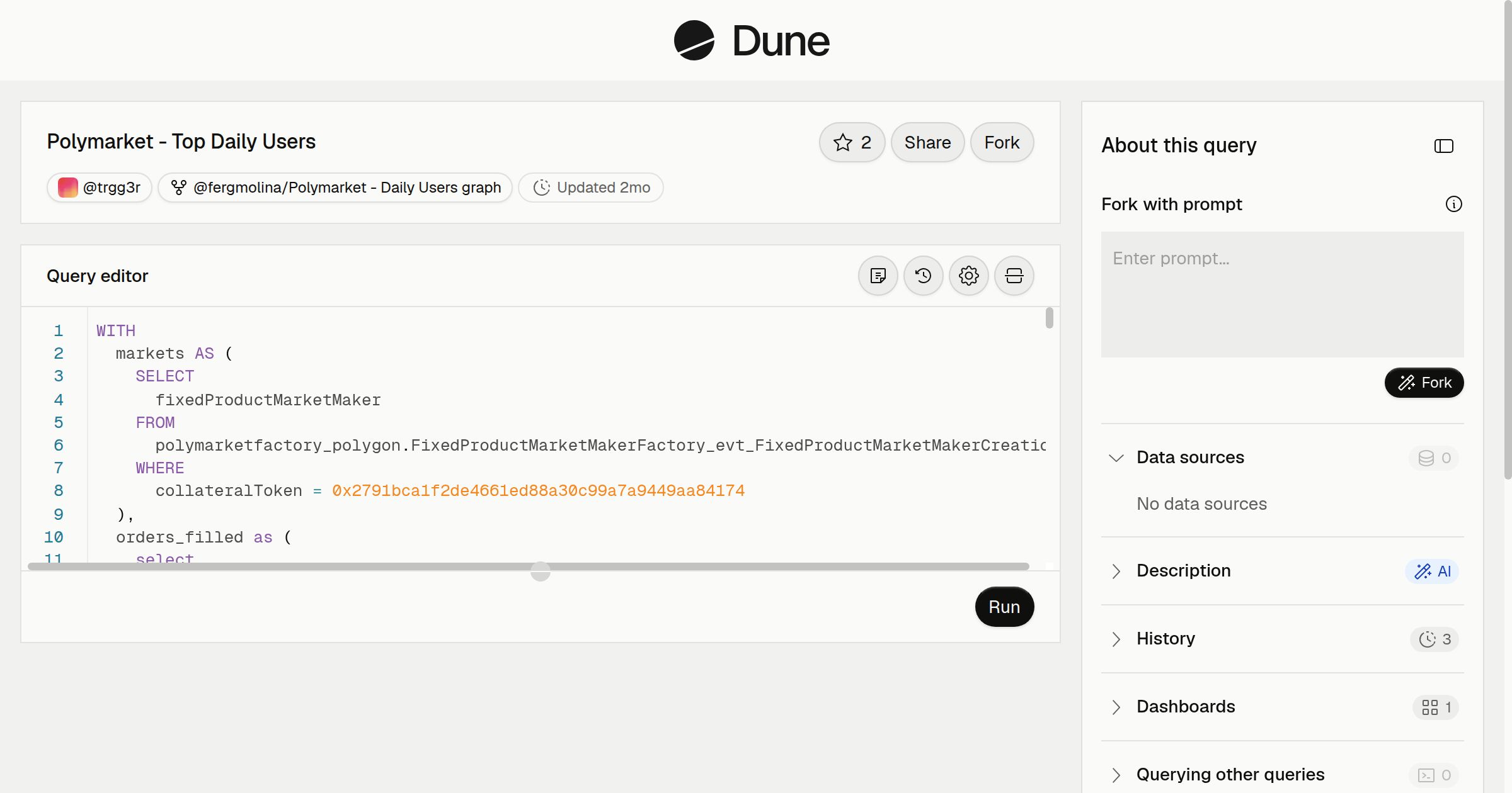 Polymarket - Top Daily Users | Dune