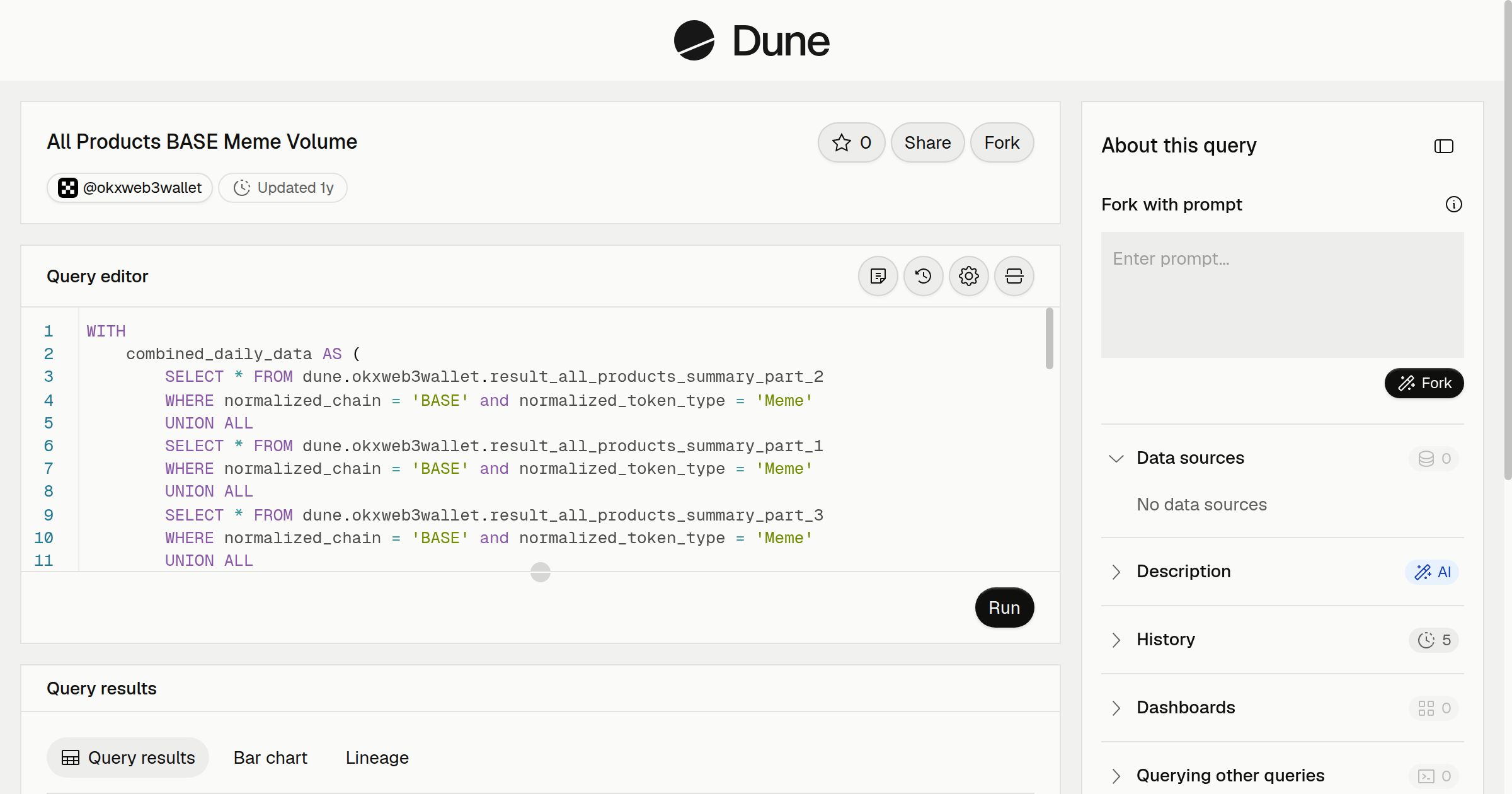 All Products BASE Meme Volume | Dune