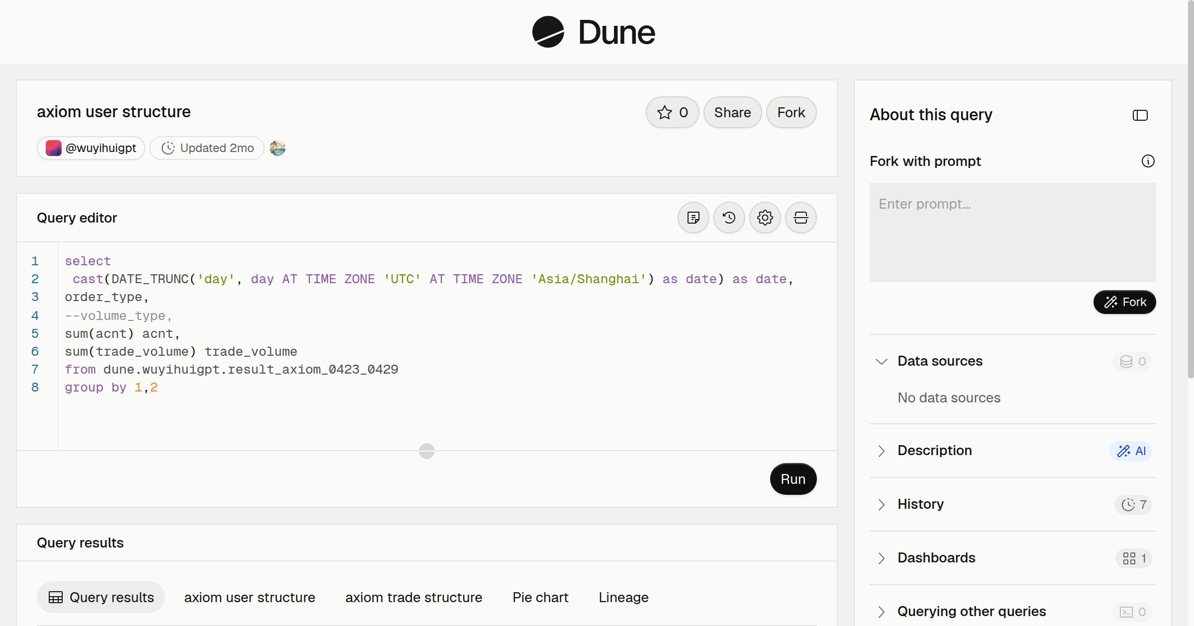axiom user structure | Dune