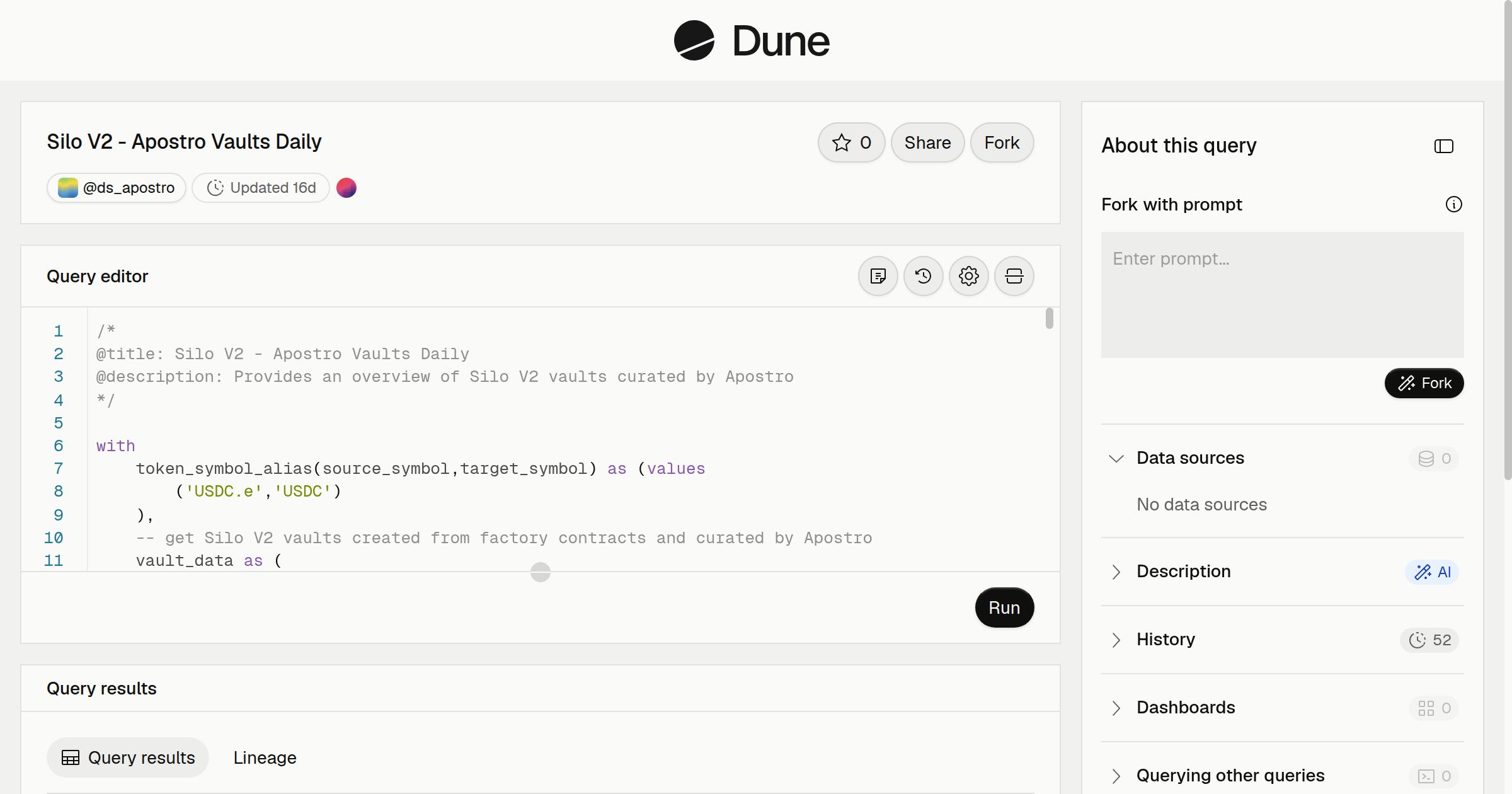 Silo V2 - Apostro Vaults Daily | Dune