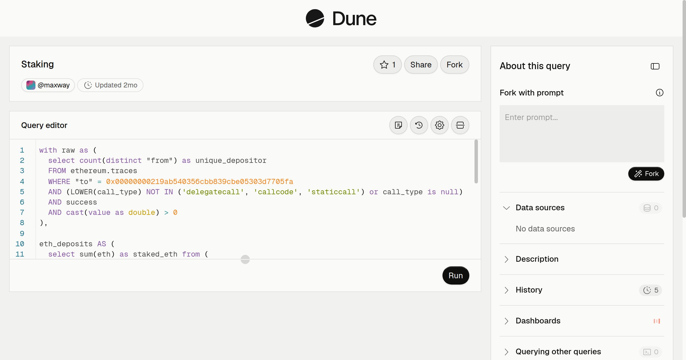 Staking | Dune