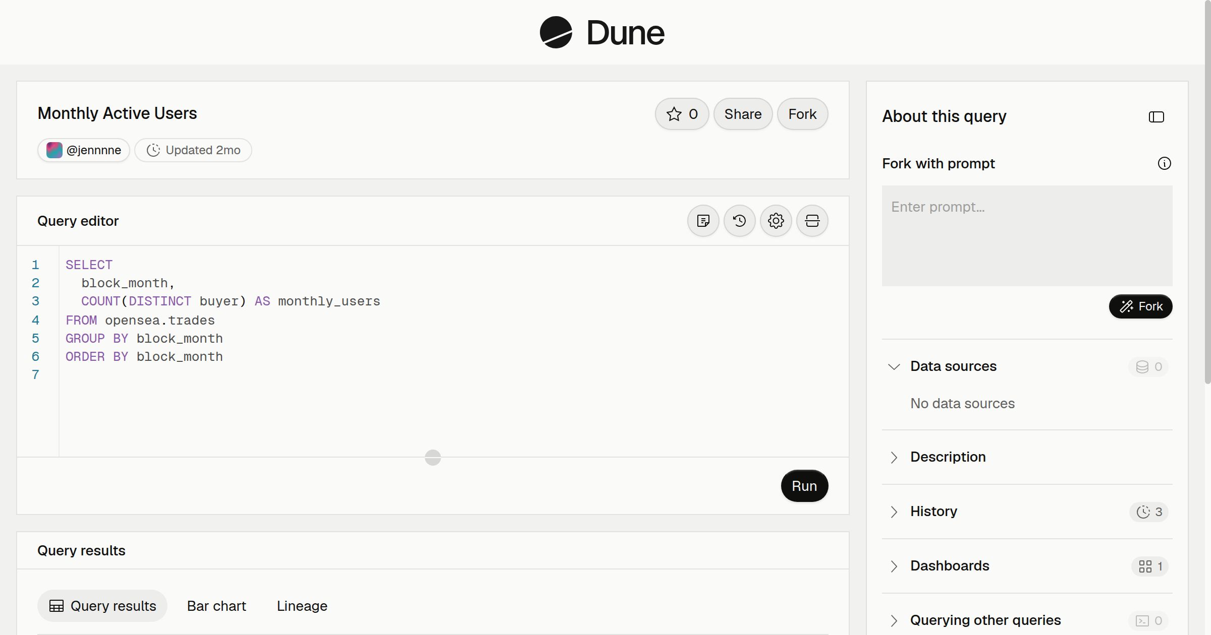 Monthly Active Users | Dune
