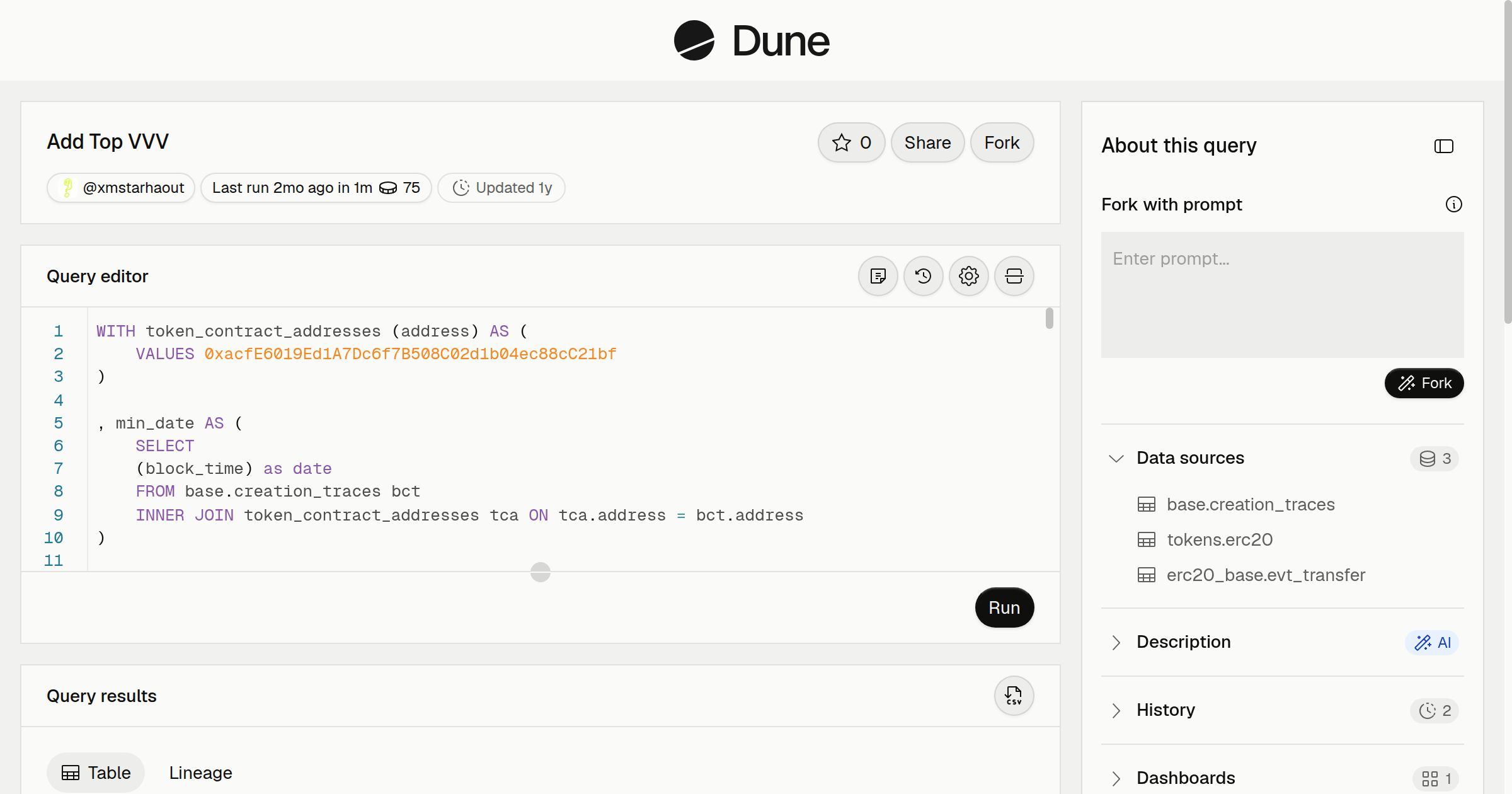 Add Top VVV | Dune