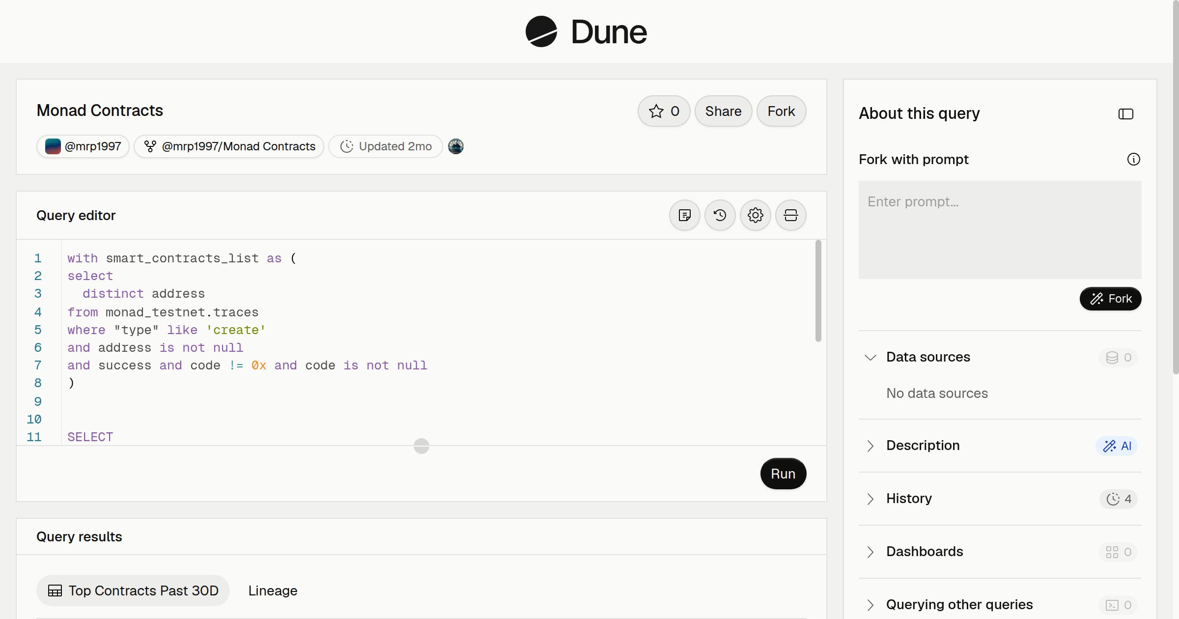 Monad Contracts | Dune