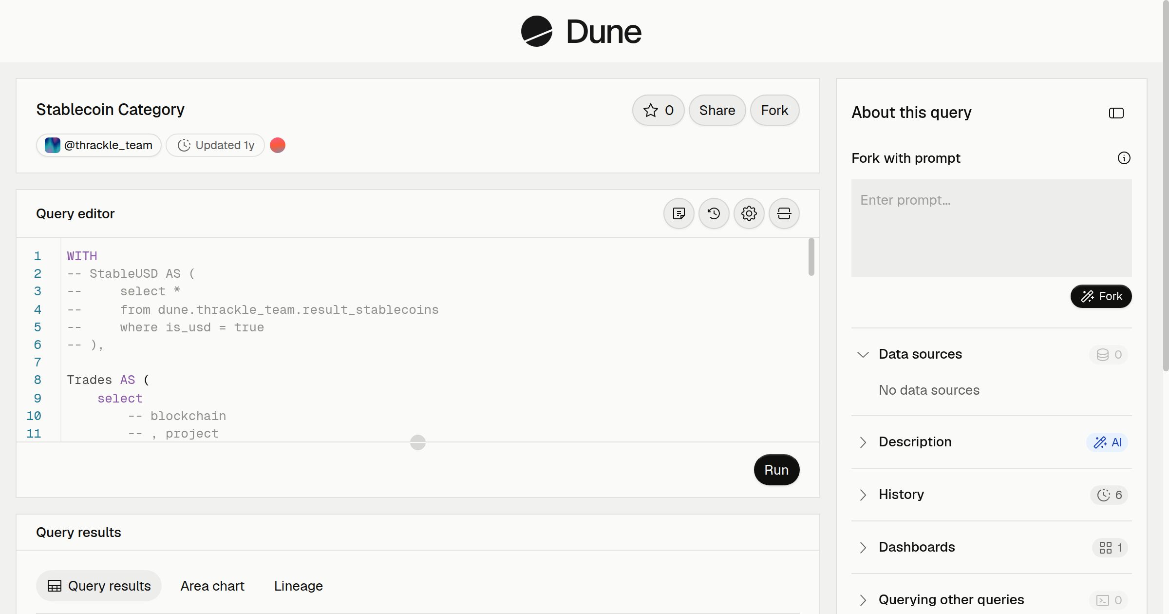 Stablecoin Category | Dune