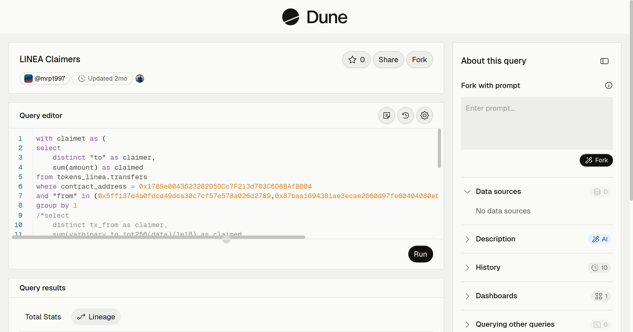 LINEA Claimers | Dune