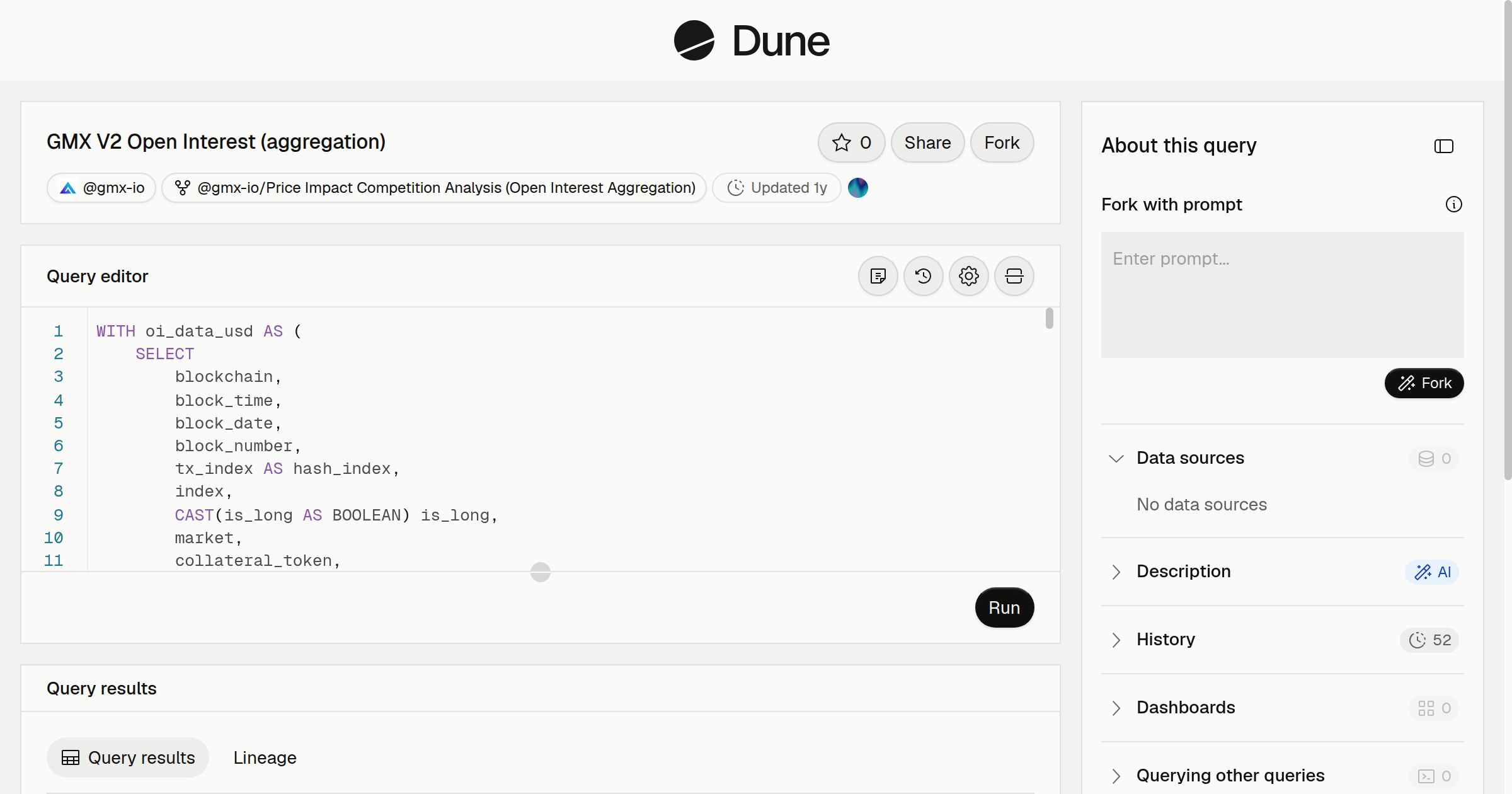 GMX V2 Open Interest (aggregation) | Dune