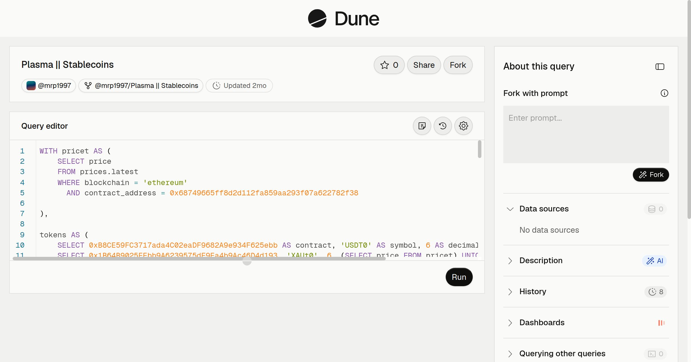 Plasma || Stablecoins | Dune